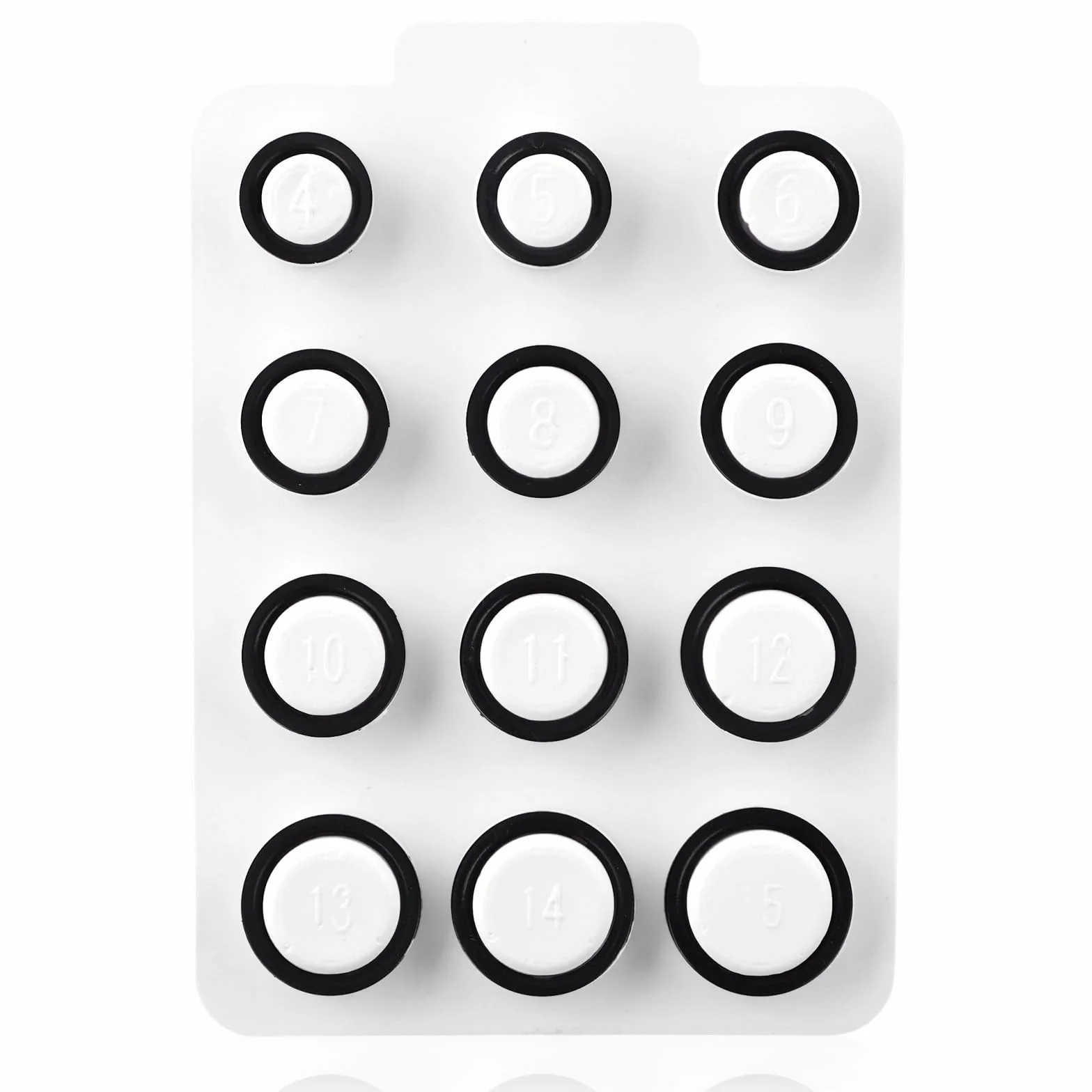 Kit di Dimensionamento Anelli 4-15, Strumento Misura Dita Preciso (Nero)