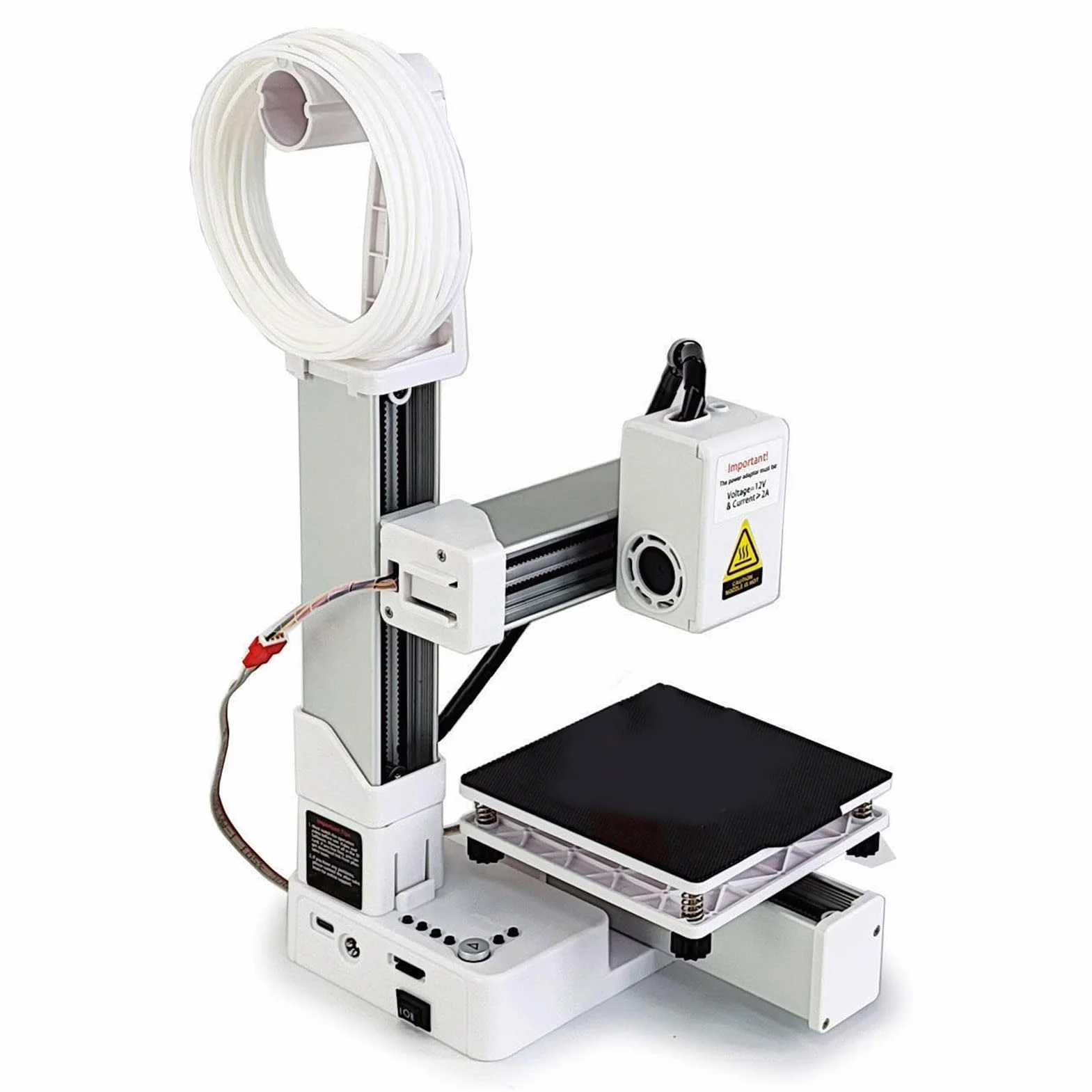 Mini Stampante 3D, Stampanti 3D per Principianti, Dimensioni di Stampa 4x4x4, Supporto TPU PLA da 1,75 Mm, Piccola Macchina da Stampa 3D con Piattaforma (Spina europea)