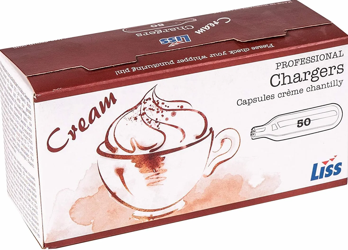 Liss 50 Lattine Ricarica Crema Sifoni