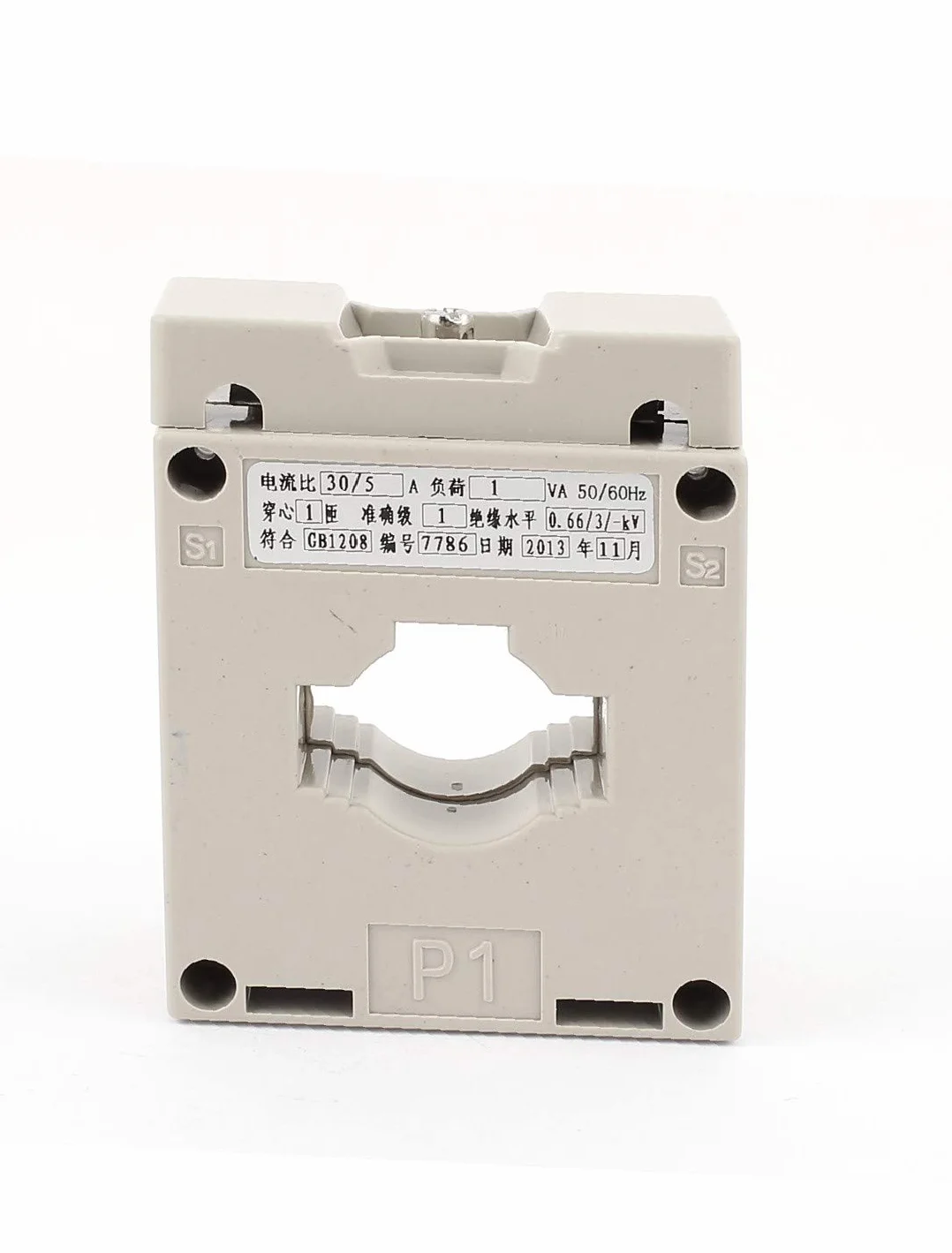 NEW LON0167 Trasformatore di corrente 30A / 5A 1T - per misuratore di amperometro AC(30A / 5A 1T Stromwandler für AC-Amperemeter-Messgerät