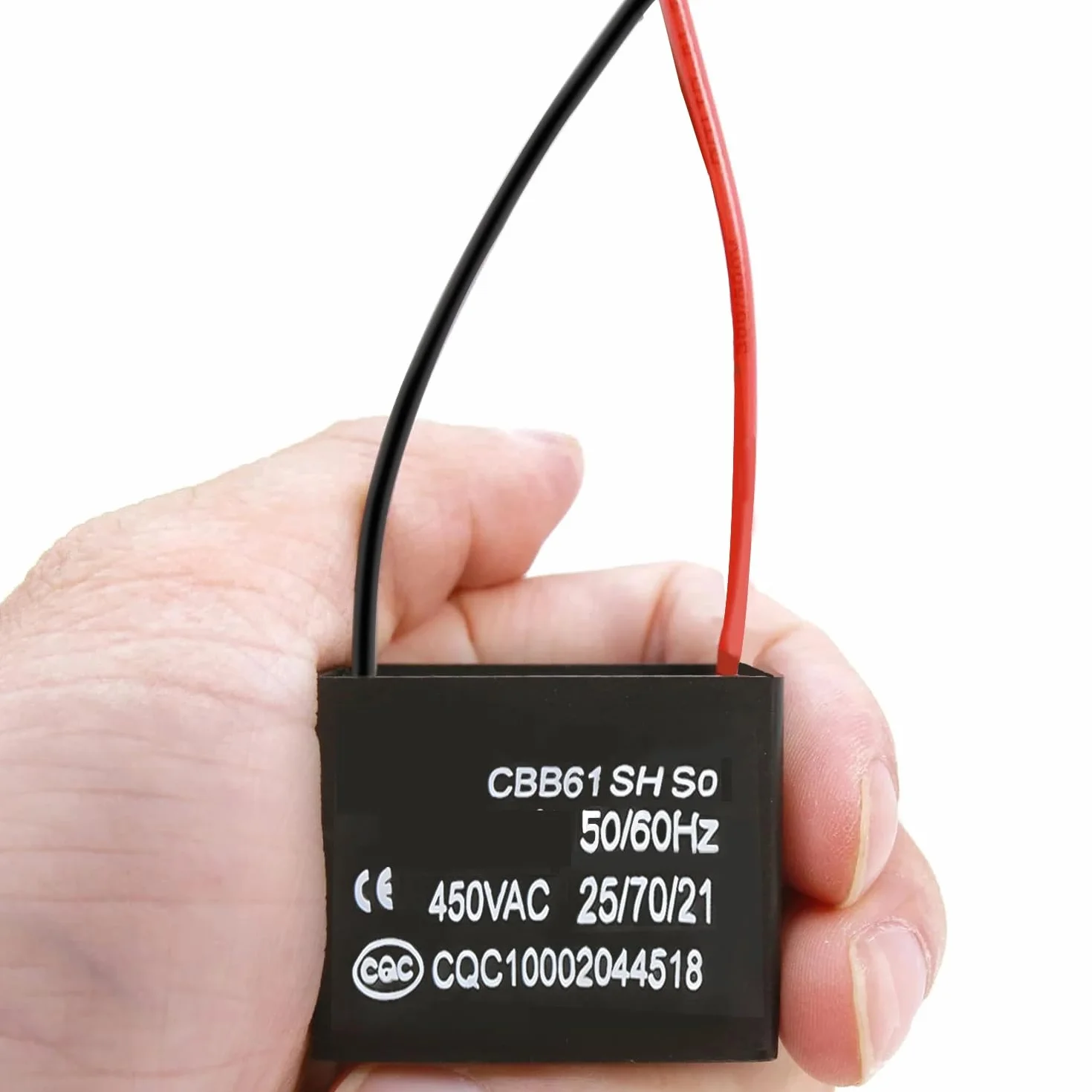 Condensatore del Motore del Ventilatore CBB61 1.8uF 450V AC 50/60Hz DollaTek 2Pcs