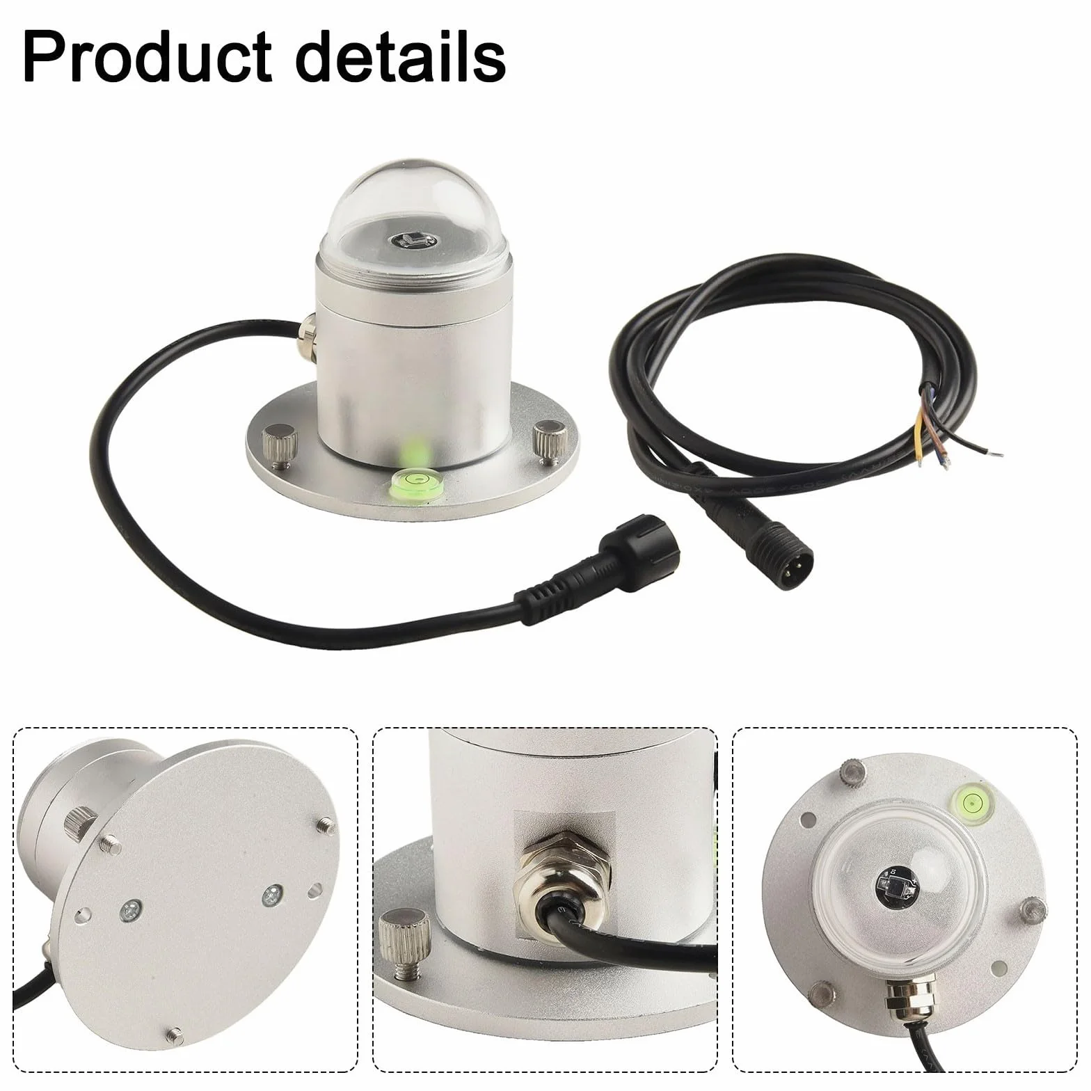 Sensore di radiazione solare totale 0-2000W/m2 con elevata precisione di assorbimento ±5% per misurazione della luce solare, gamma di lunghezze d'onda 400-1100nm, uscita RS485 Modbus-RTU, livello