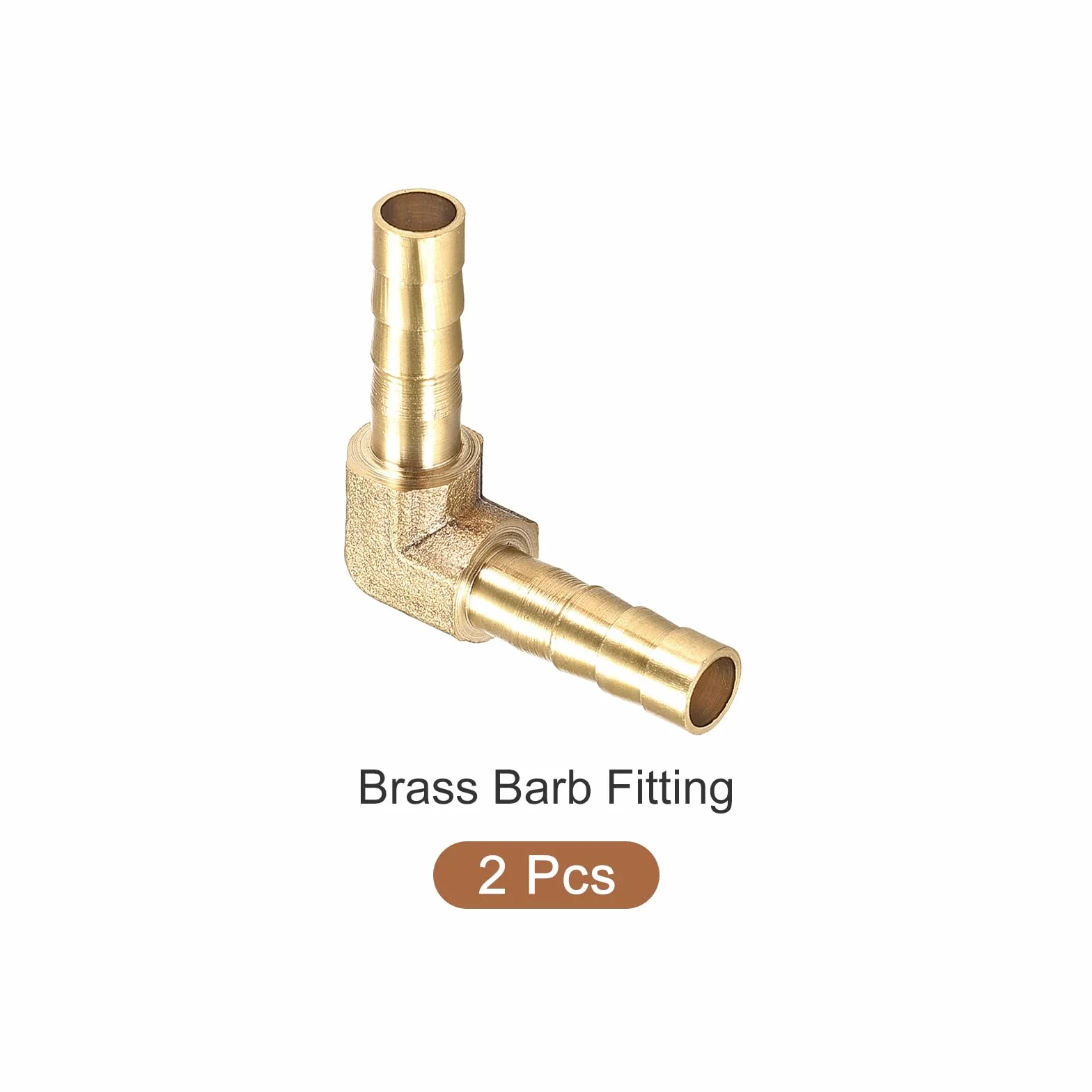METALLIXITY Forma L Ottone Barra Raccordo (6mm) 2pz, Barra Connettore Accoppiatore - per Carburante Aria Acqua Olio Gas