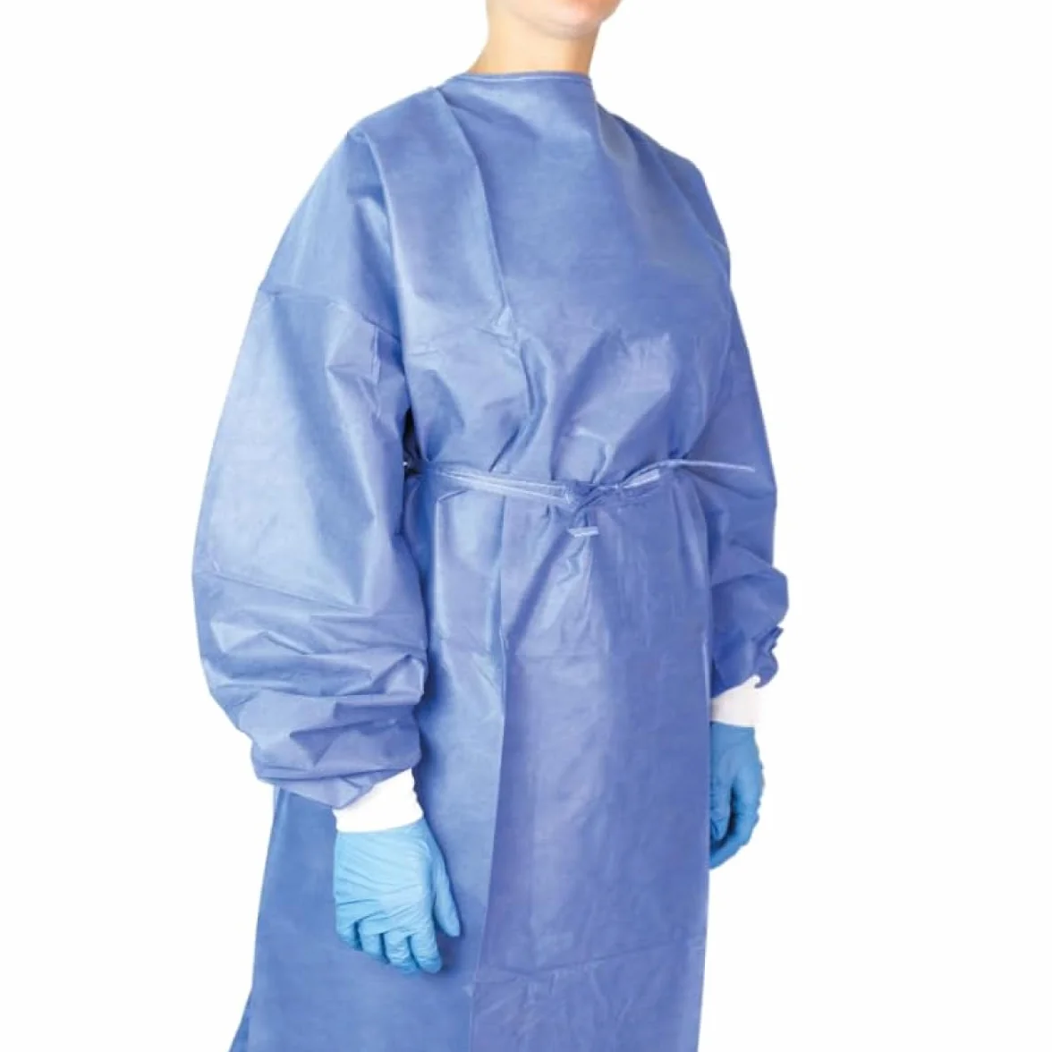Camice Monouso Sterile x10pz - Camici Medici Usa e Getta con Polsini in Cotone, Traspiranti e Resistenti