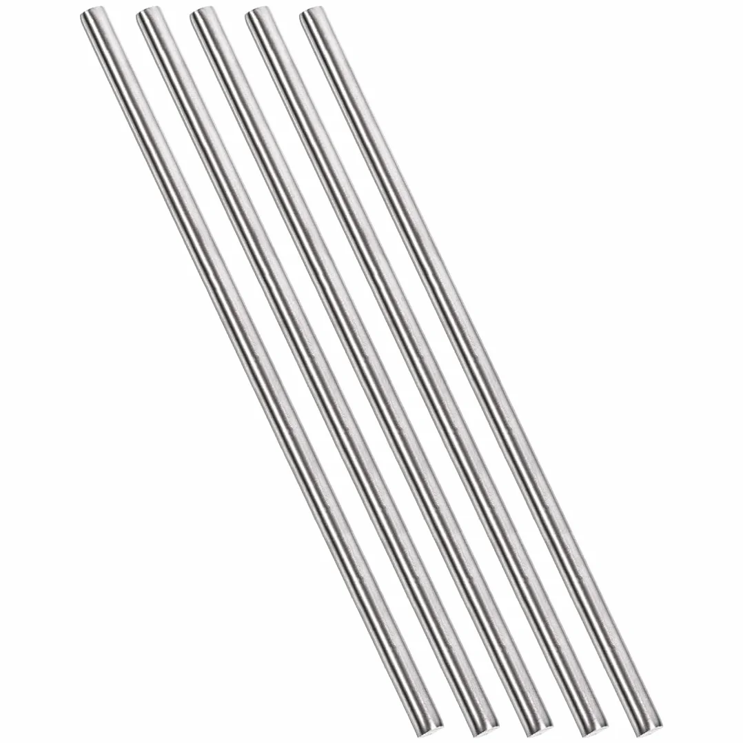 PATIKIL Aste Acciaio INOX 304 6mm x 300mm Barre Rotondo 5pz