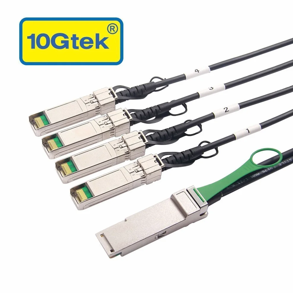 Cisco QSFP-4SFP10G-CU1M 40Gb/s QSFP+ to 4x SFP+ Direct Attach Breakout Cable Passive 1-Meter