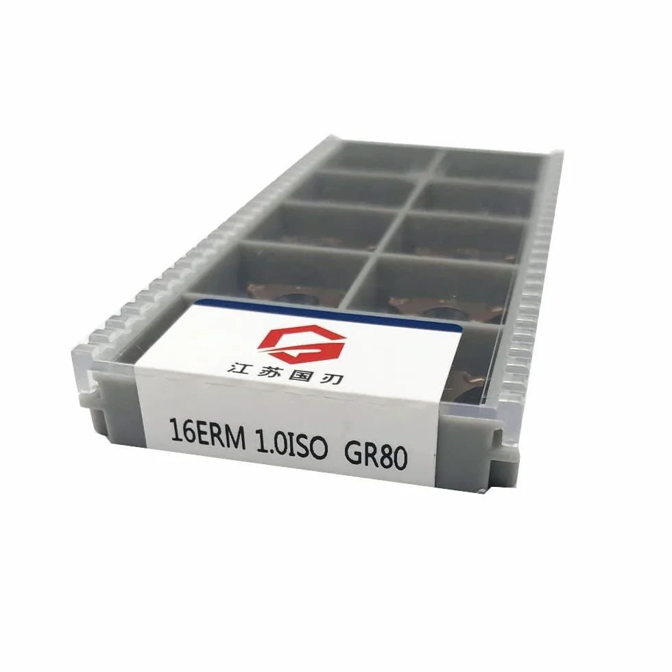 Inserti filettati metallo duro 16 pezzi per filettatura esterna acciaio inox ferro