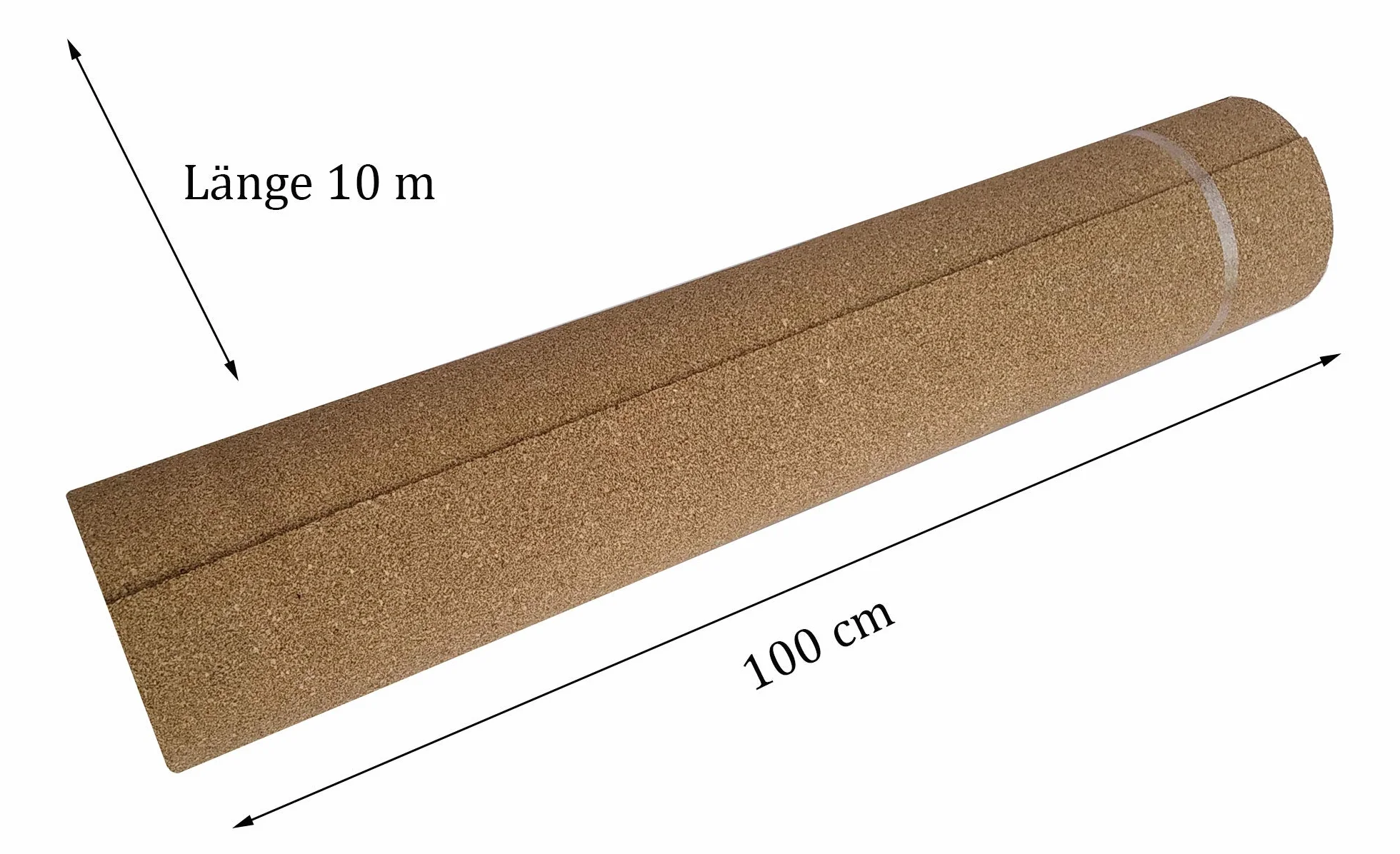 Pannello in sughero 1x10m rotolo 10mm isolamento acustico e termico materiale isolante naturale