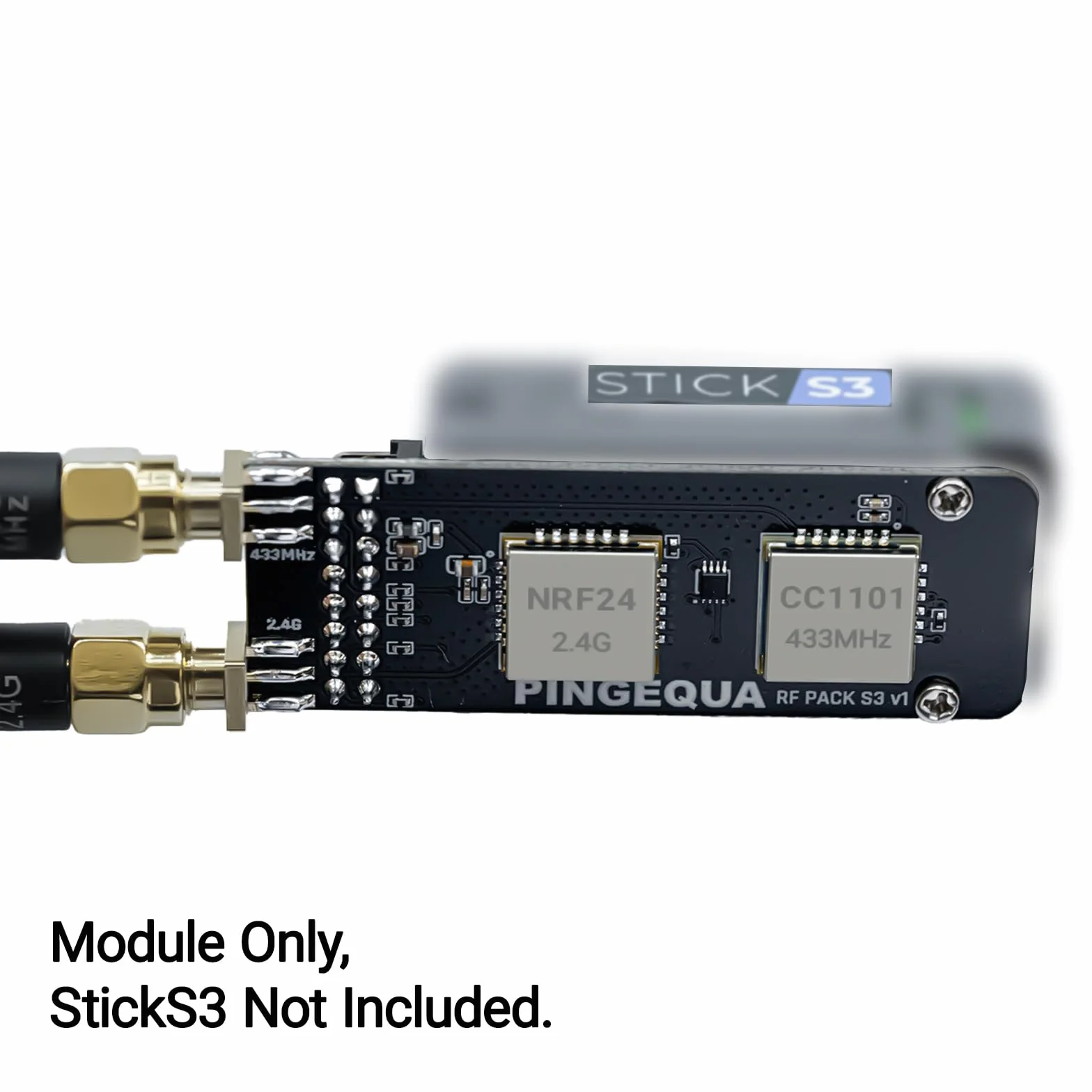 Modulo RF S3 Dual Band per scheda di sviluppo wireless M5Stack StickS3, CC1101 (433 MHz) e NRF24L01+ (2,4 GHz)