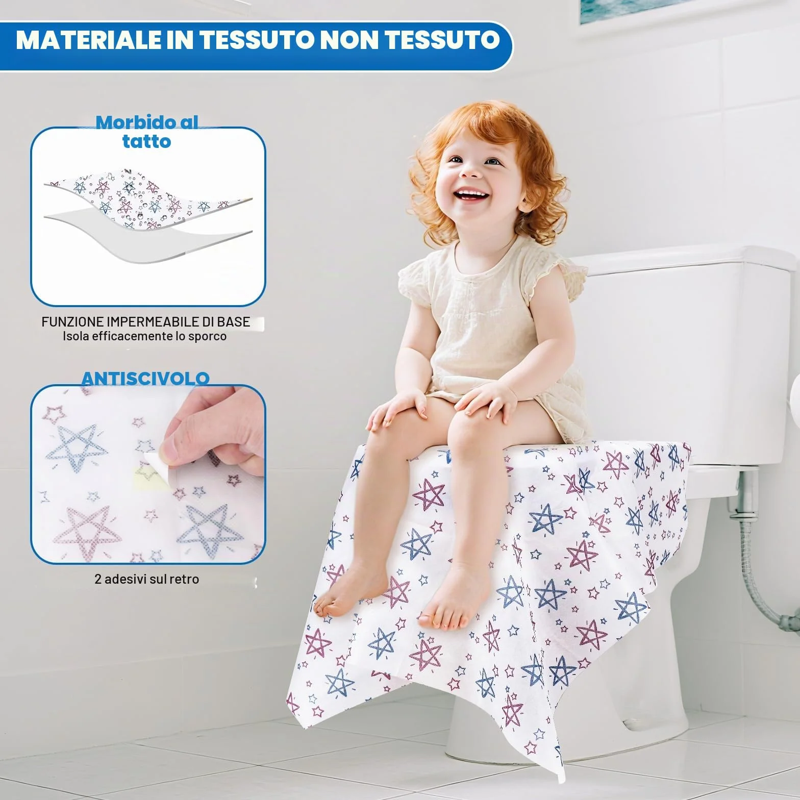Coprisedile per vasino usa e getta impermeabile, misura grande, 20 pezzi