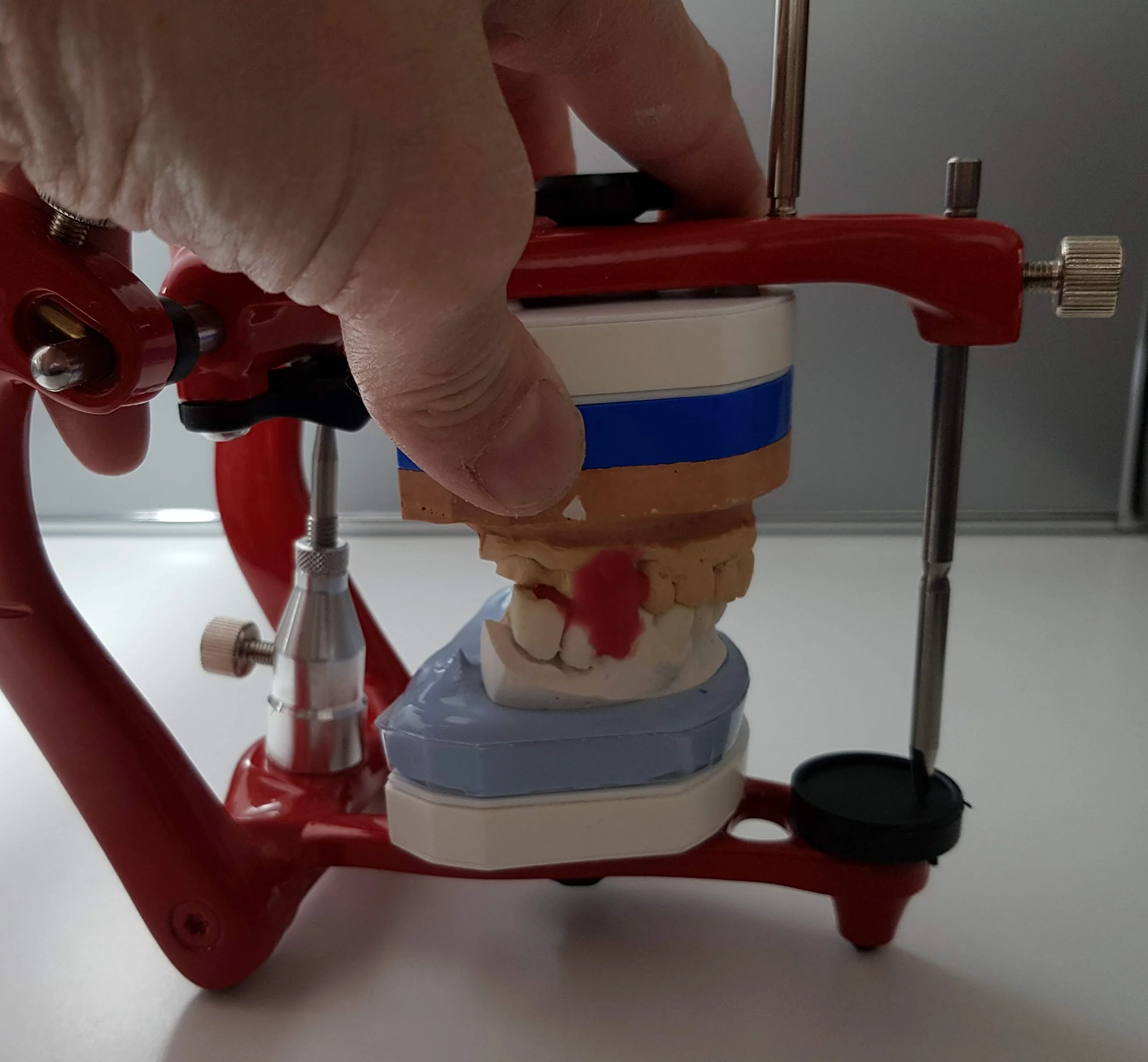KIT porta placchette dentali per articolatore dentale (NON INCLUSO) per laboratorio odontotecnico SENZA ARTICOLATORE