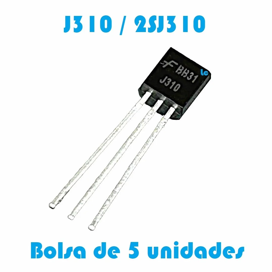 Transistor J310 / 2SJ310 - Tipo JFET - Incapsulato TO-92 - Borsa da 5 pezzi