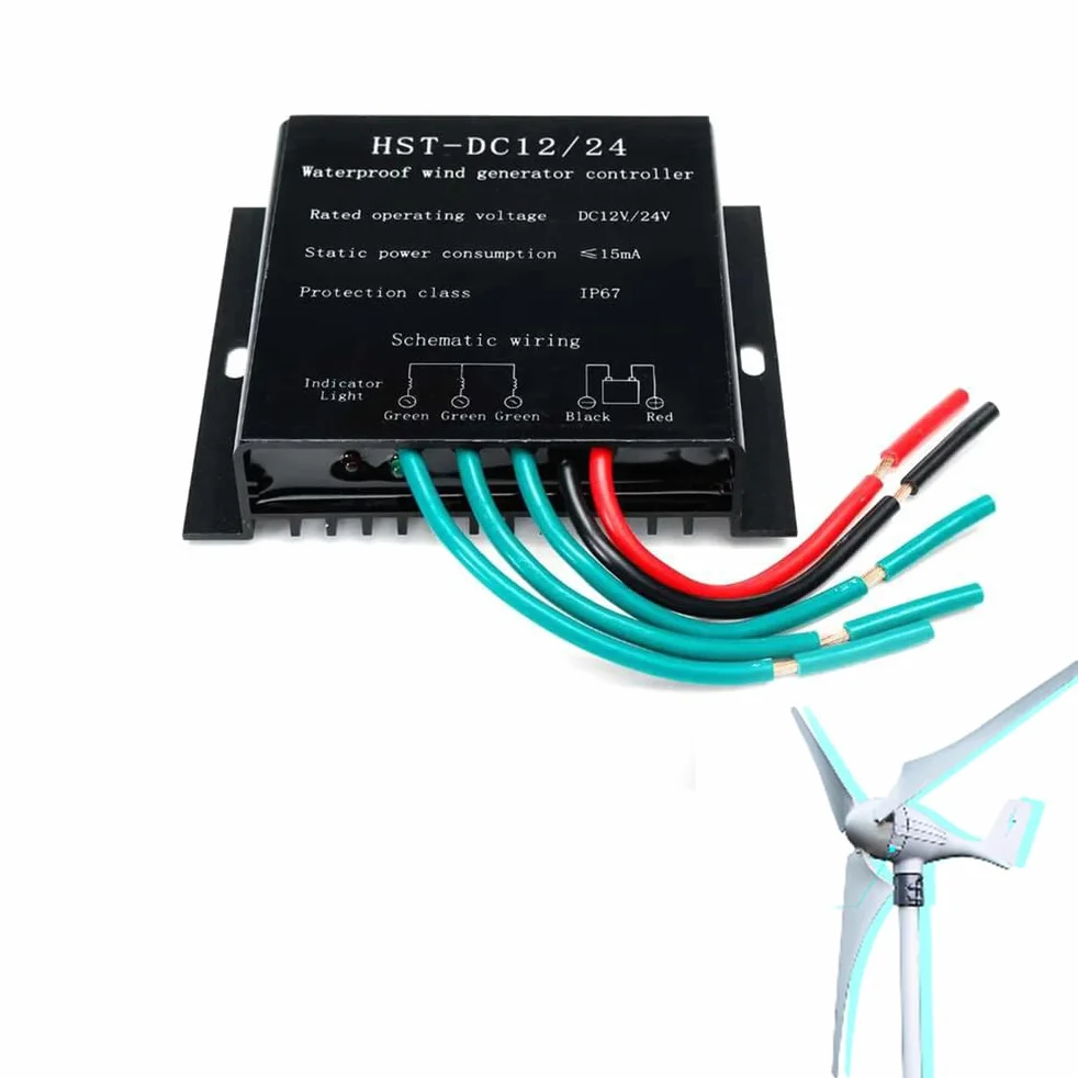1200W-3600W Turbina eolica Wind Solar Hybrid Controller, Regolatore di Carica della Batteria del Controller del generatore di Turbine eoliche (12V 24V 48V)