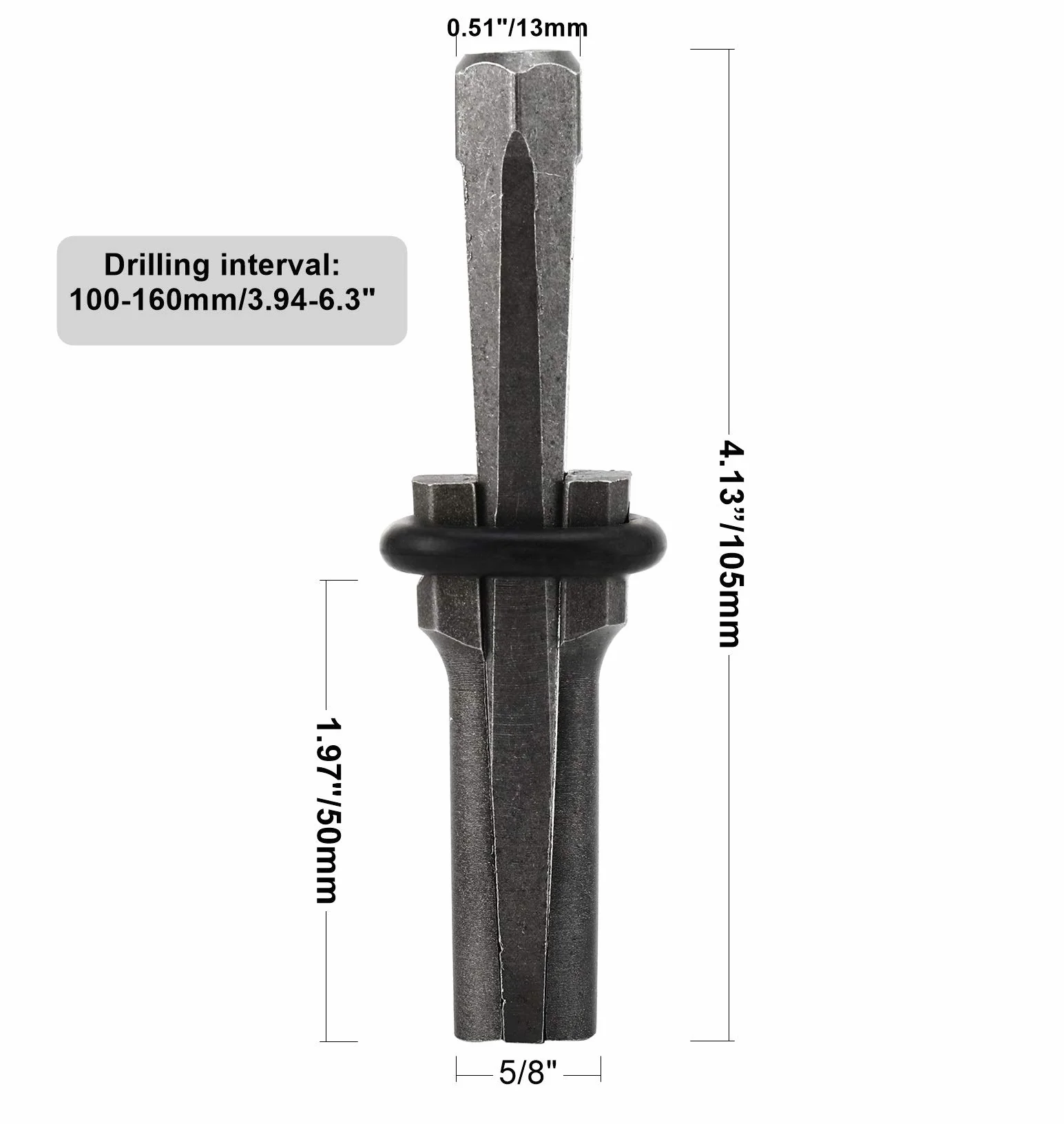 Homtone 16mm Cuneo di granito 10 Set, 5/8 Spina Cuneo Piuma Spessori Calcestruzzo Marmo Granito Pietra Roccia Splitting Utensili
