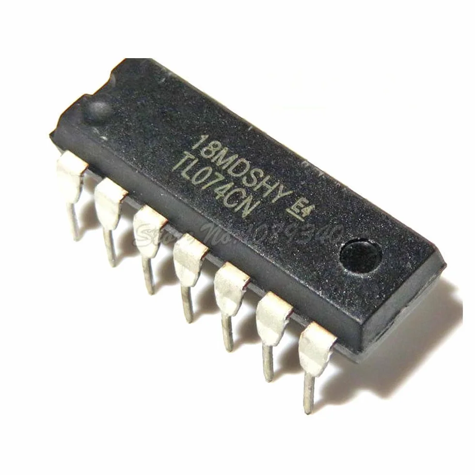 10 pz TL074CN TL074 DIP-14 Amplificatori operazionali - Amplificatori operazionali Ingresso JFET a basso rumore