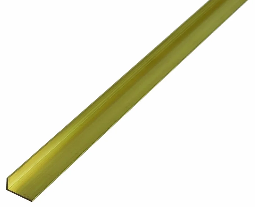 Alberts 470999 Profilo angolare ottone 1000 x 12 x 10 mm
