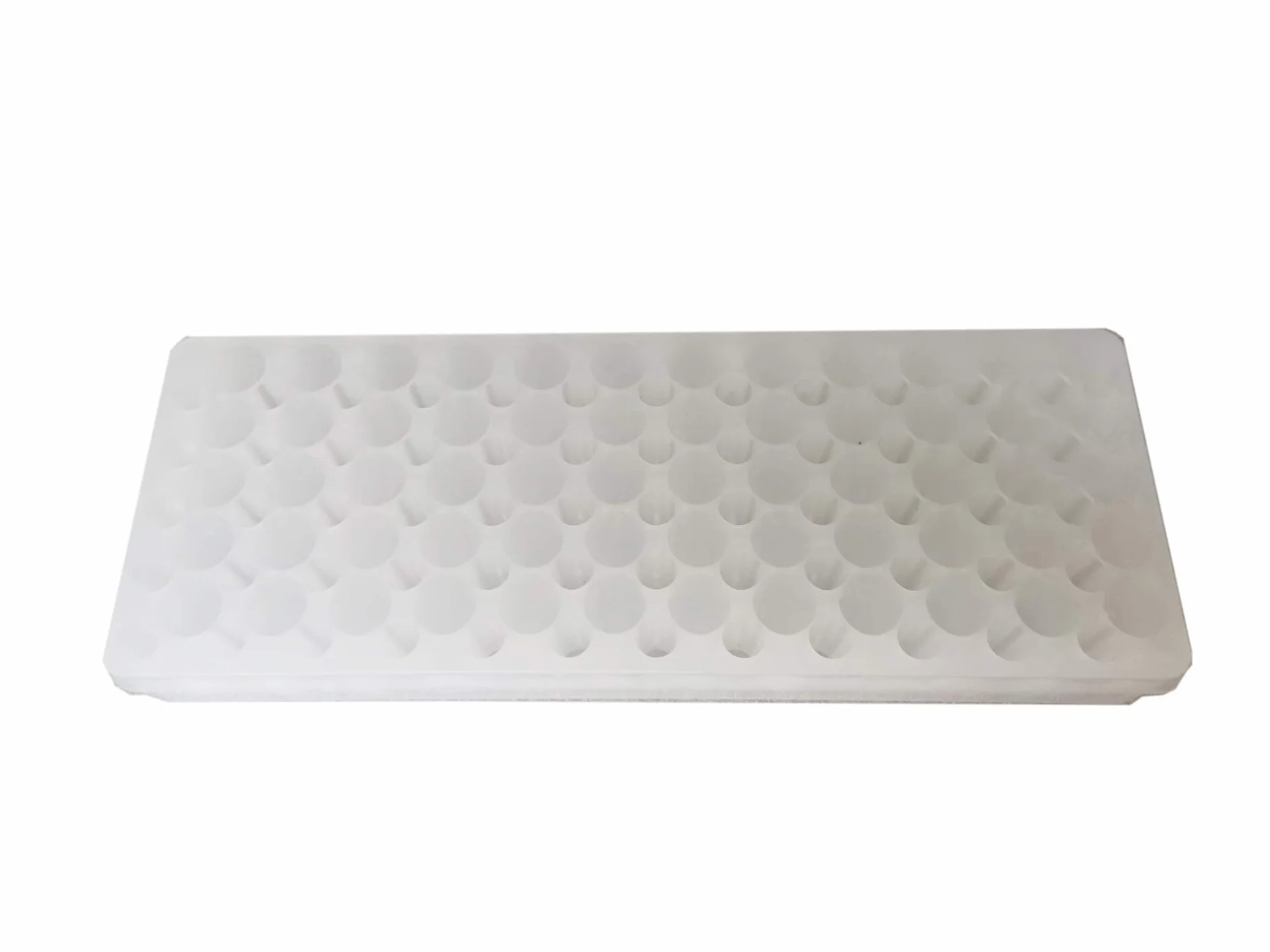 MUHWA Portaprovette Doppio Pannello 60 Posizioni Polipropilene, Confezione da 5, Colori Misti, per Microprovette 0,2-2 ml