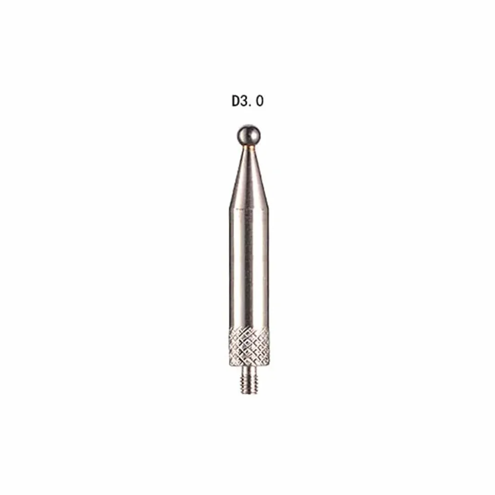 Punto di contatto a sfera in carburo per indicatore, gambo filettato M2.5, 30 mm, punta resistente all'usura per indicatori e indicatori digitali