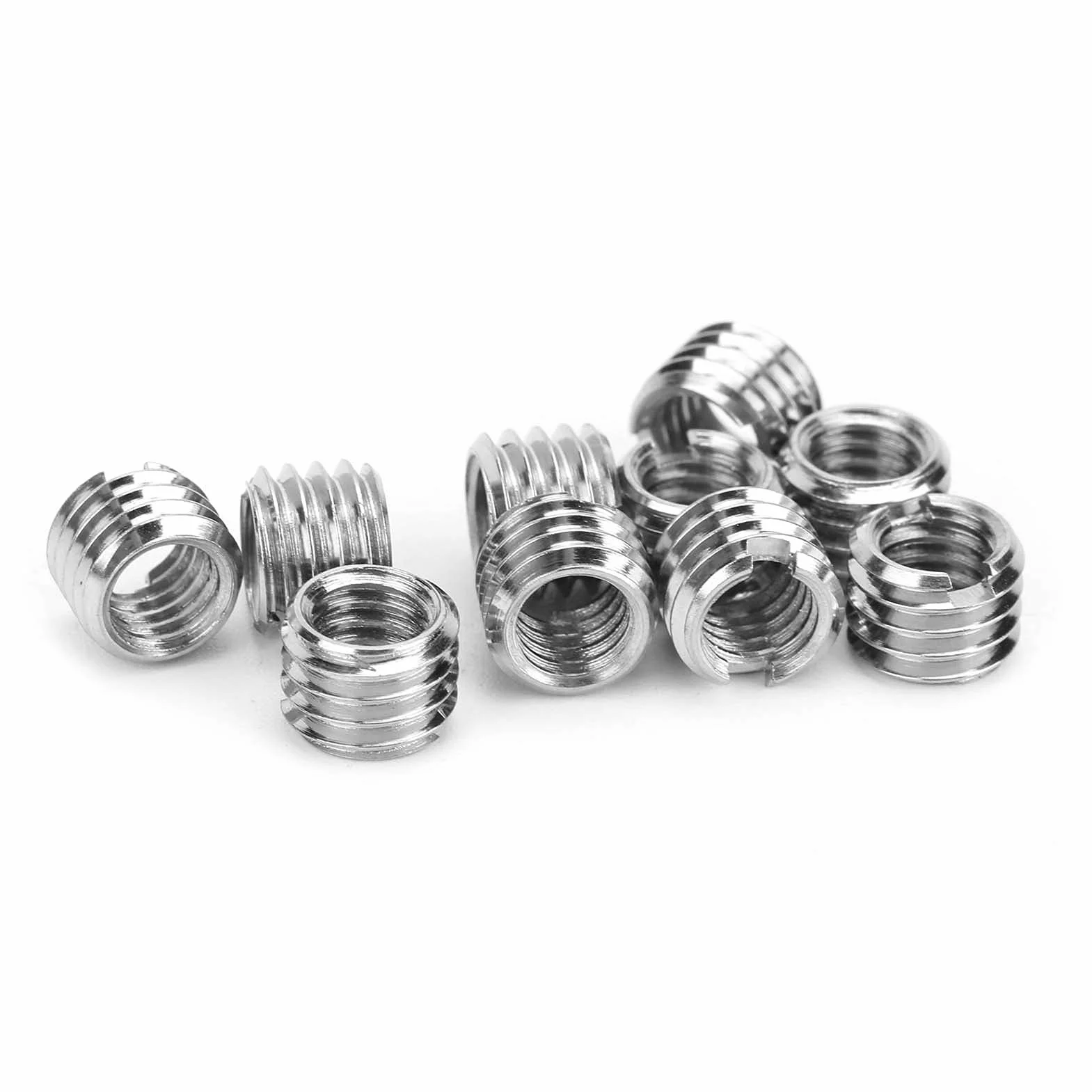 Inserti Filettati M6 M8 Lunghezza 6MM Acciaio Inossidabile Dado Riduttore Hardware Fastener