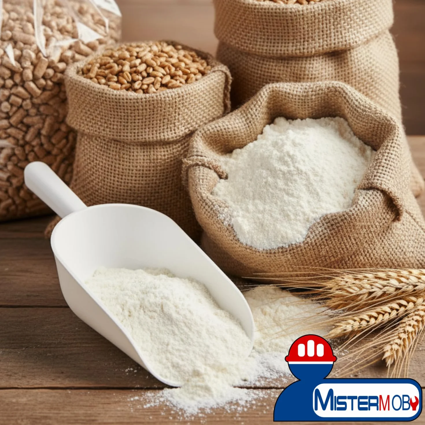 MISTERMOBY Paletta Alimentare Rinforzata 38 CM per Farina Cereali Legumi