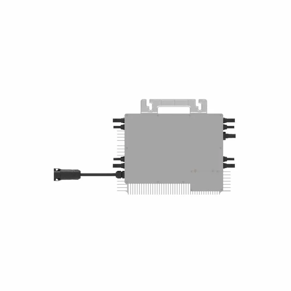 Deye SUN-M200G4-EU-Q0 - Micro inverter da 2000 W, 4 MPPT WiFi, IP67, conforme alla norma VDE, nuova generazione con Relè Solar PV con cavo Schuko da 5 metri per impianti da balcone