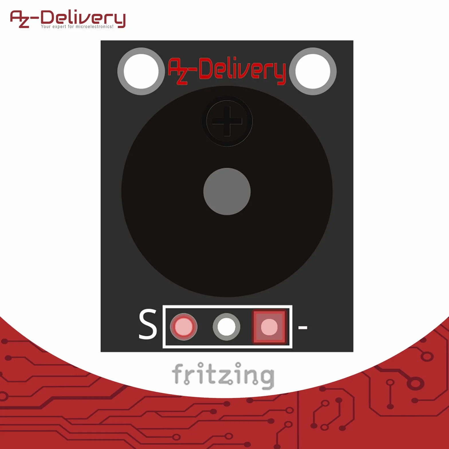 AZDelivery KY-006 Modulo di Allarme Passivo Piezo Cicalino compatibile con Arduino incluso un E-Book!