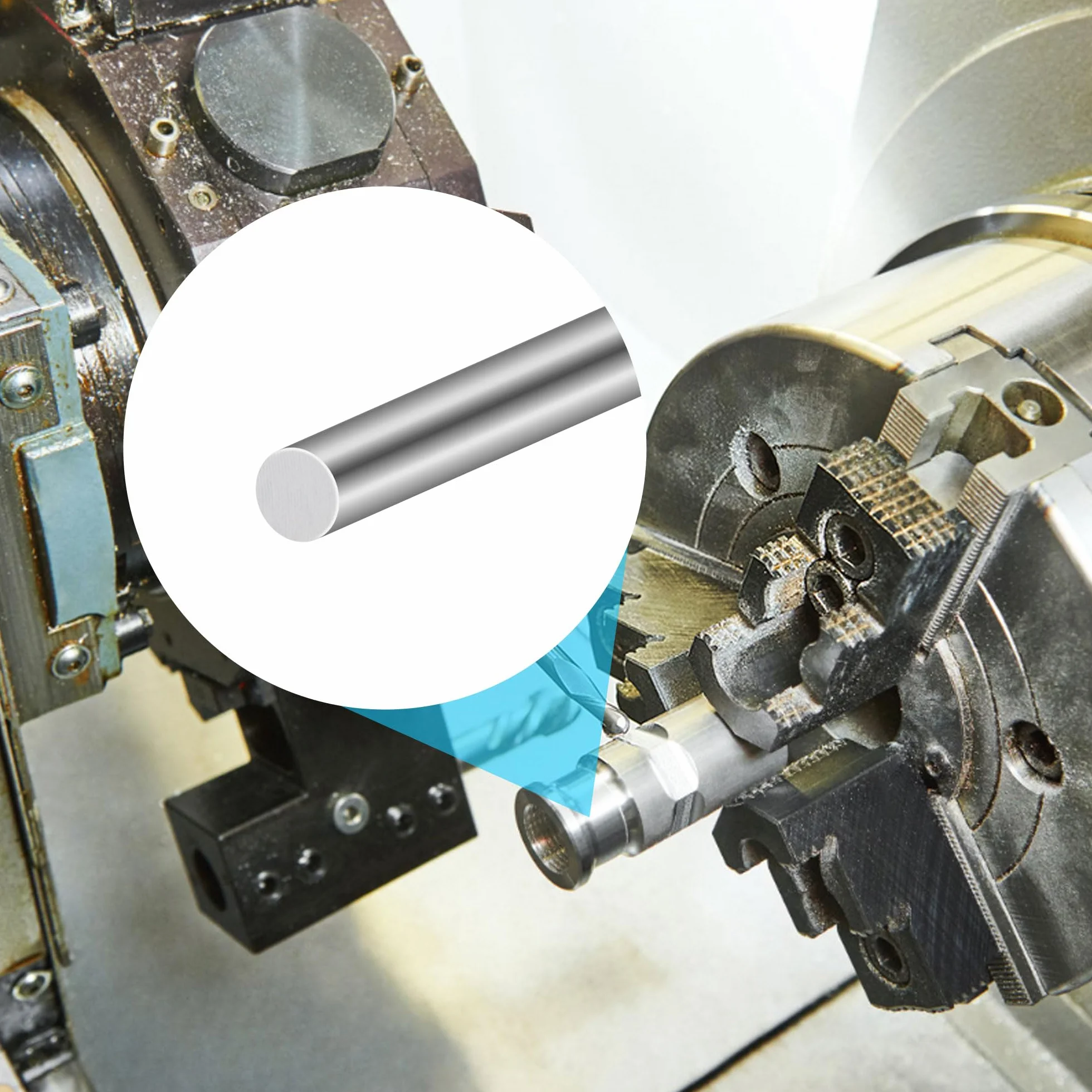 Barre rotonde in acciaio inox 304 12 mm x 305 mm 2 pezzi