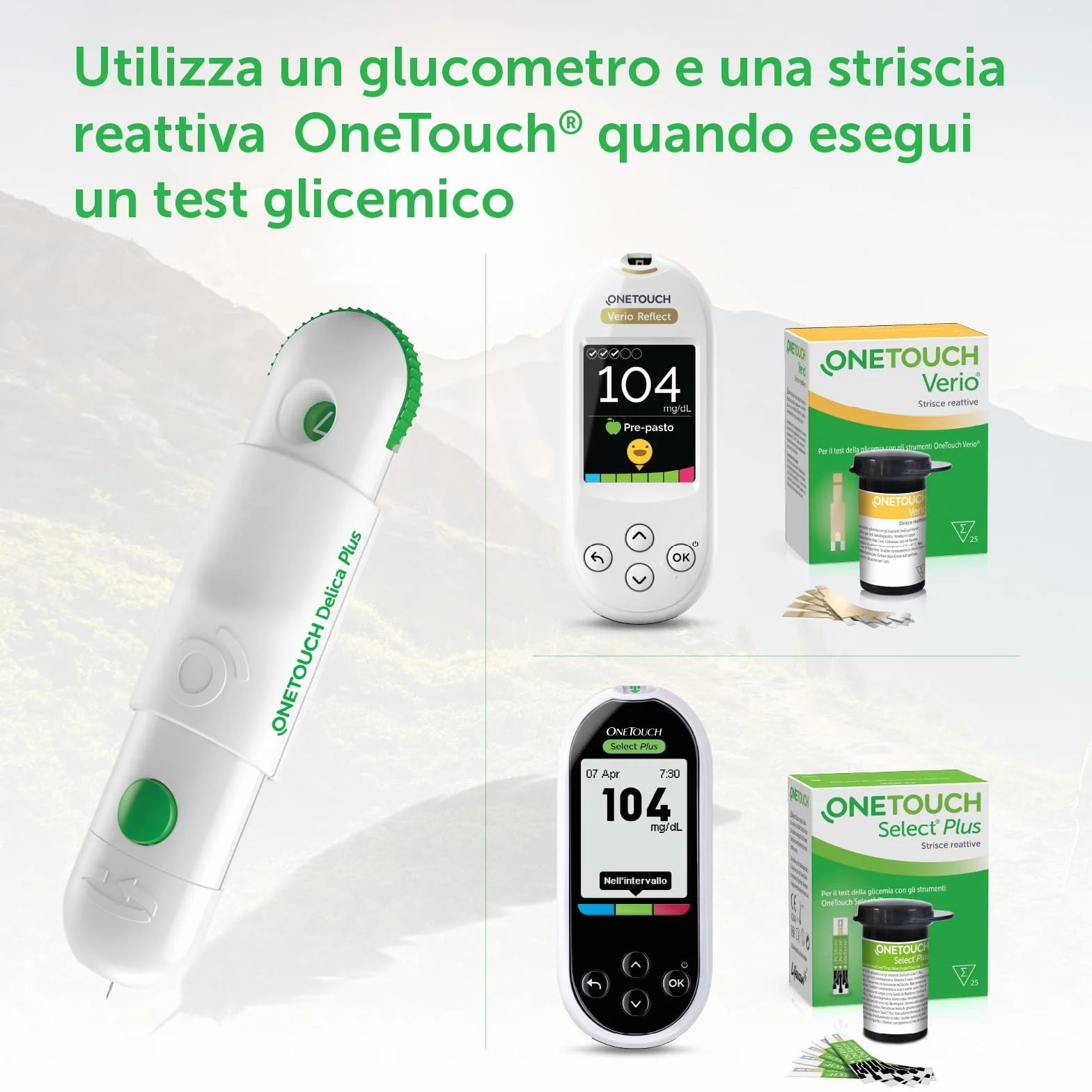 OneTouch® Delica® Plus lancette sterili per test glicemico per l’automonitoraggio della glicemia I 25 lancette sterili I Test glicemico a casa o in viaggio I 1 Confezione con 25 lancette sterili
