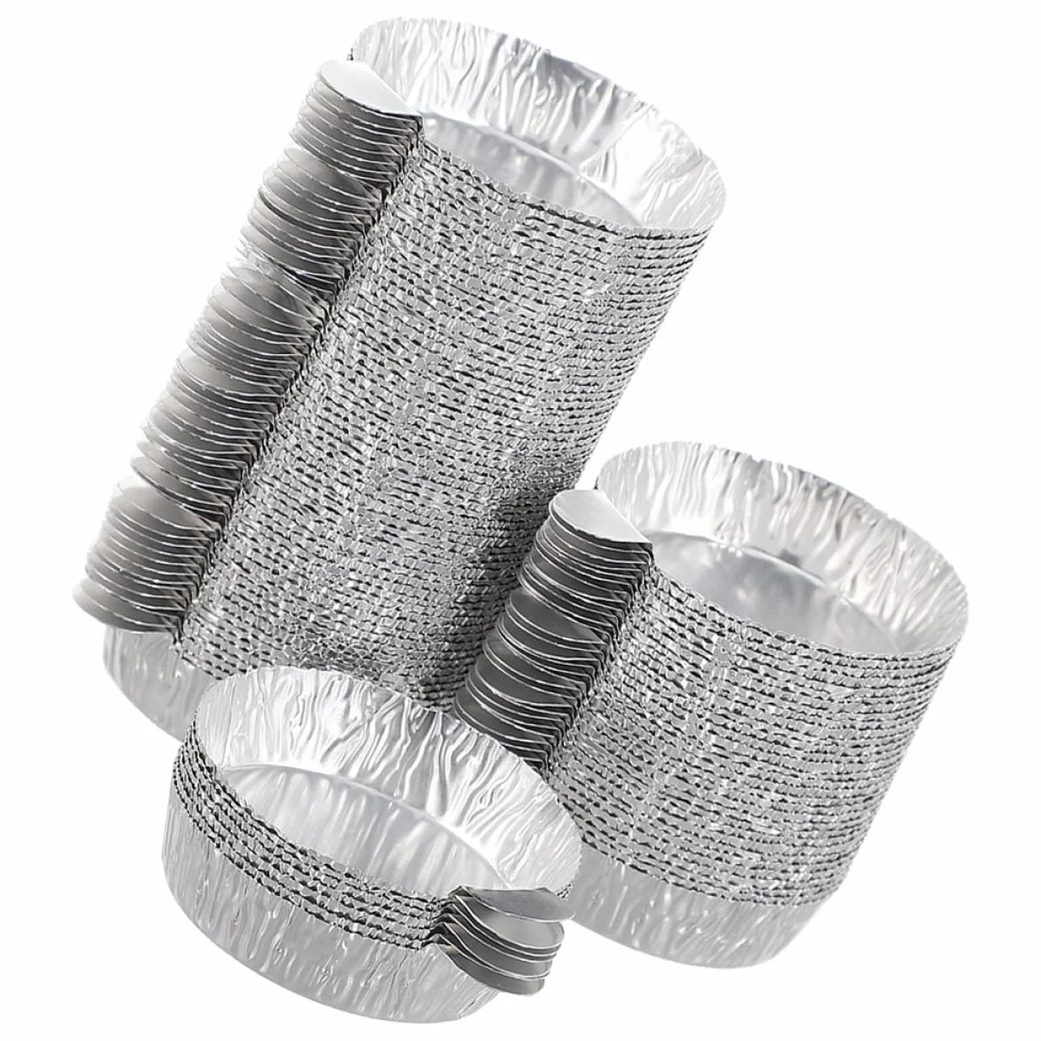 Vassoi in alluminio, 50 pezzi, 30 ml, usa e getta, con materiale resistente al calore, per campioni di laboratorio e analisi termiche, impilabili e facili da pulire