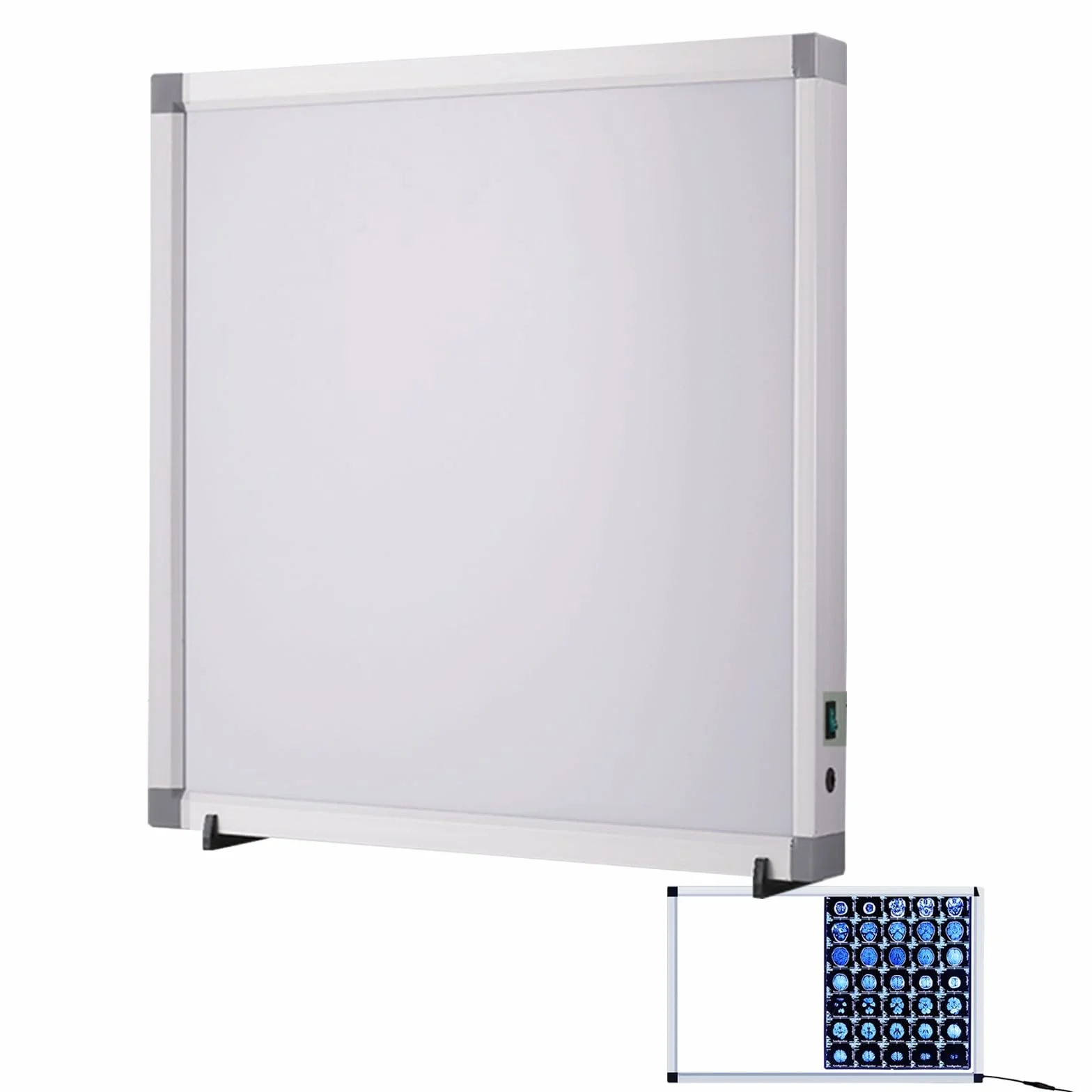 Negativoscopio a LED scatola luminosa a LED montaggio a parete luminosità regolabile pannello in acrilico telaio alluminio base supporto uso medico odontoiatrico 41x47cm
