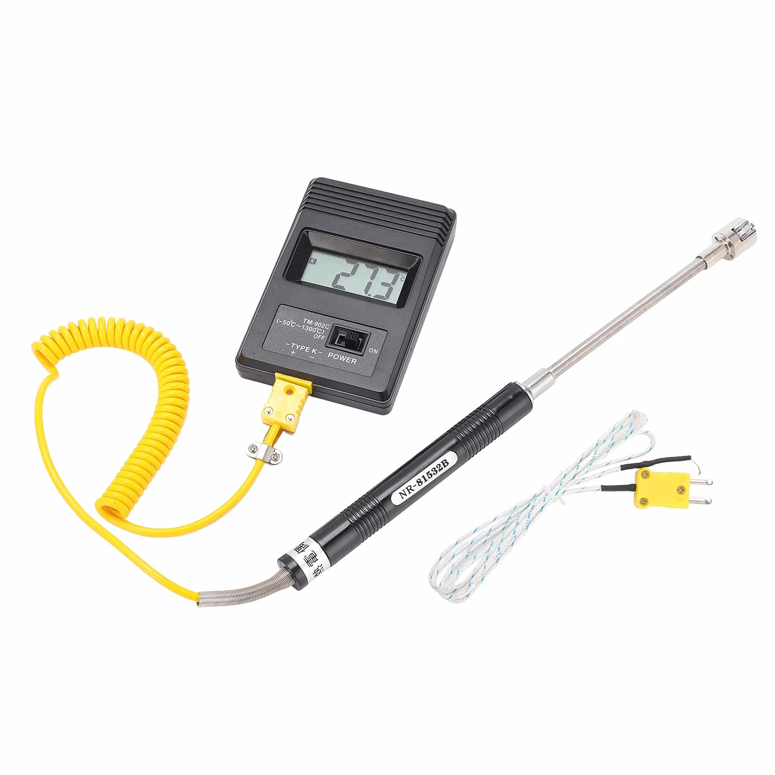 Termometro digitale Tm-902C -50~500℃ LCD tipo K con termocoppia