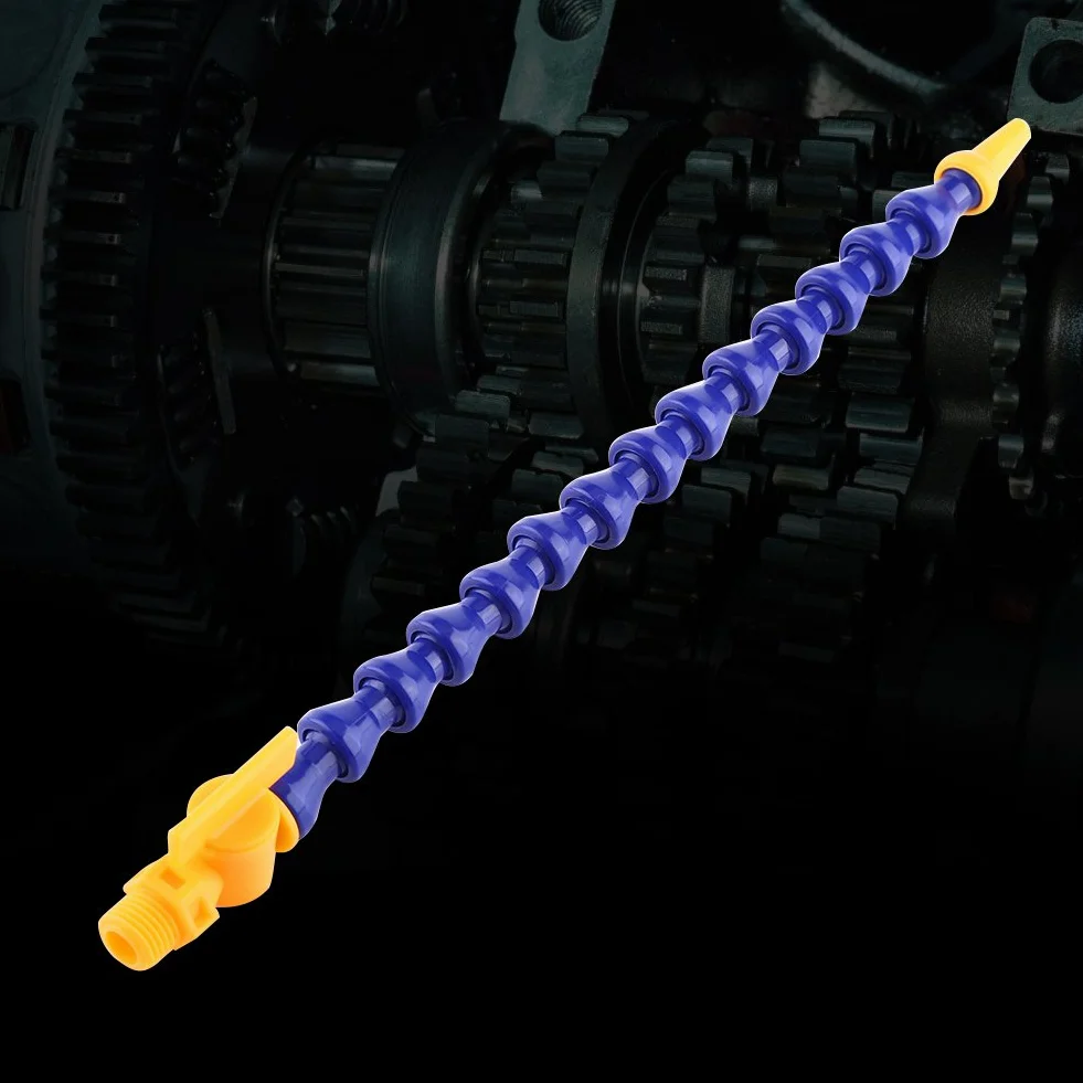 1/4 "PT Tubo flessibile del liquido di raffreddamento dell'olio per acqua, 12 pezzi Rotondo naso piatto Tornio CNC Macchina Ugello tondo flessibile Tubo flessibile del liquido di raffreddamento del tu