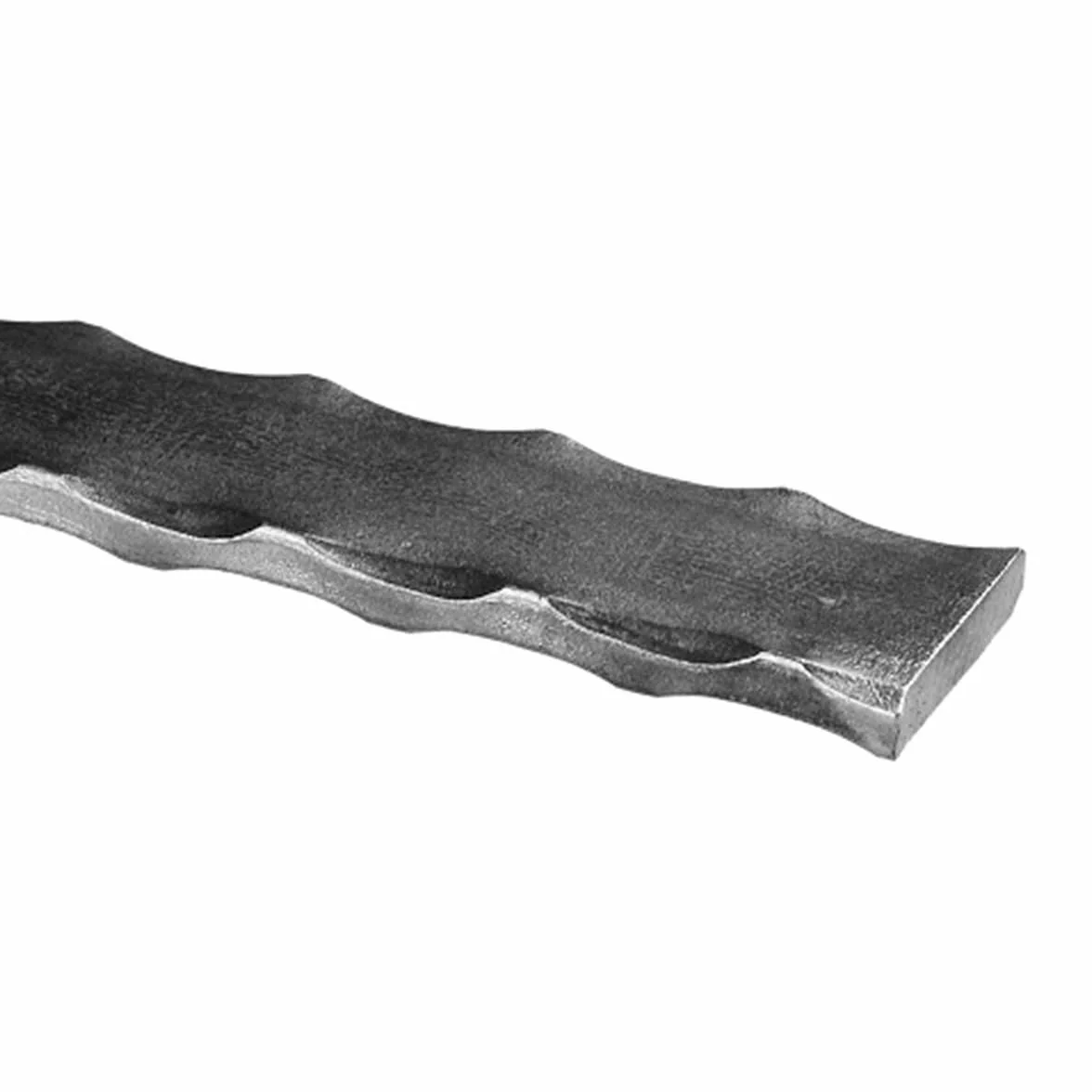 M.P. Metalli - Barra in ferro battuto piatto martellato su 4 spigoli 30x8 mm - Misura 3 mt / 3000 mm - Made in Italy