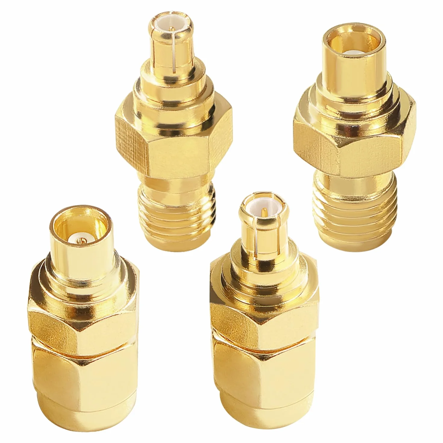 SMA Adattatore MCX Kit 4 Pezzi, Antenna Connettore per 4G LTE WiFi Router GPS