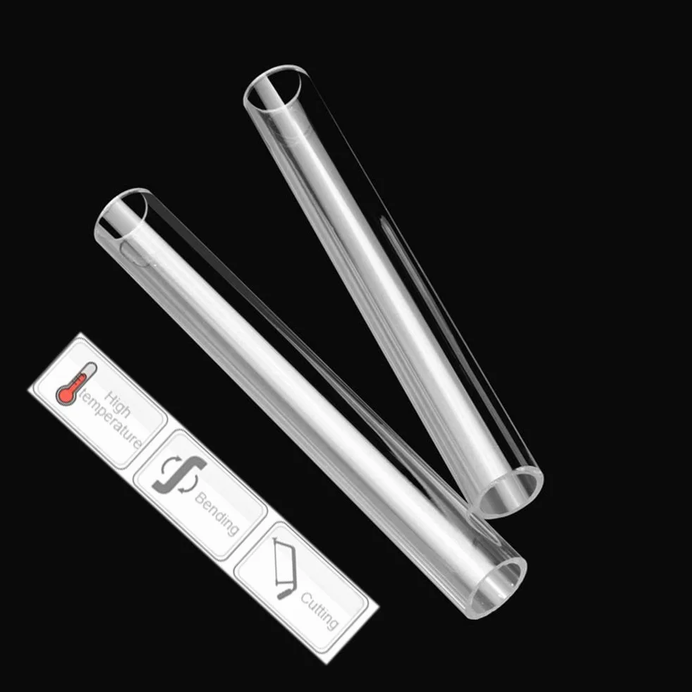 Tubo in Acrilico XT Trasparente Spessore Parete 2mm 6 Radici 50cm Diametro 13mm