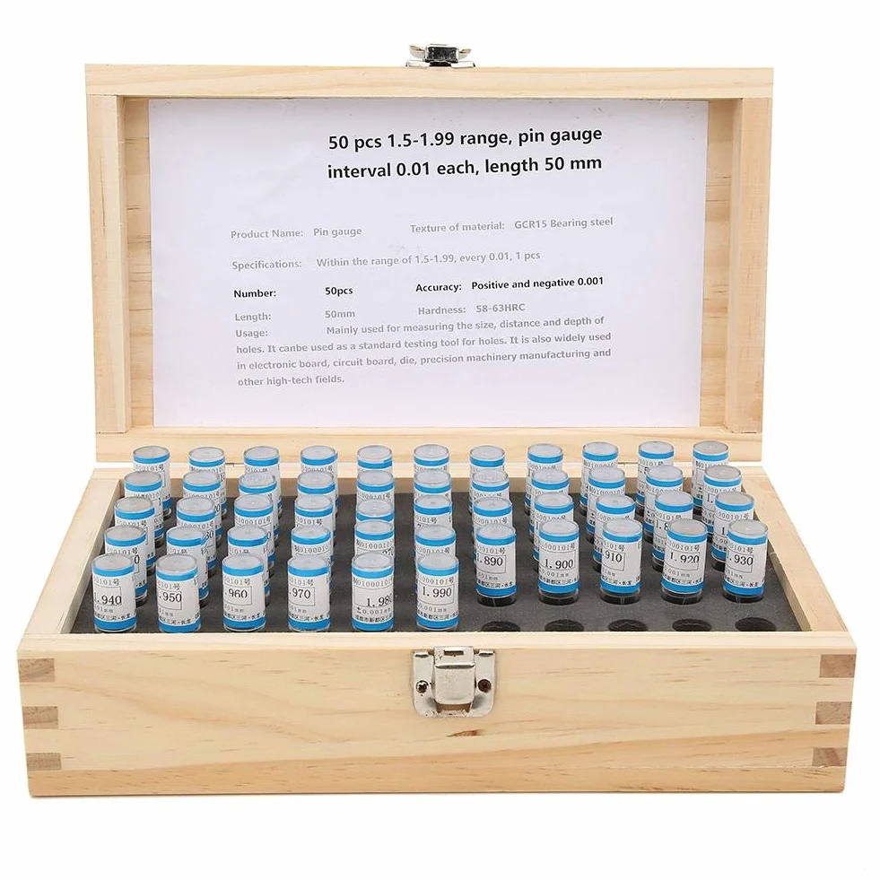 Set calibro 1.5-1.99 pin, assortimento pin calibro 1.5-1.99, hardware industriale facile usare per accessori officina Accessori industriali Strumenti officina