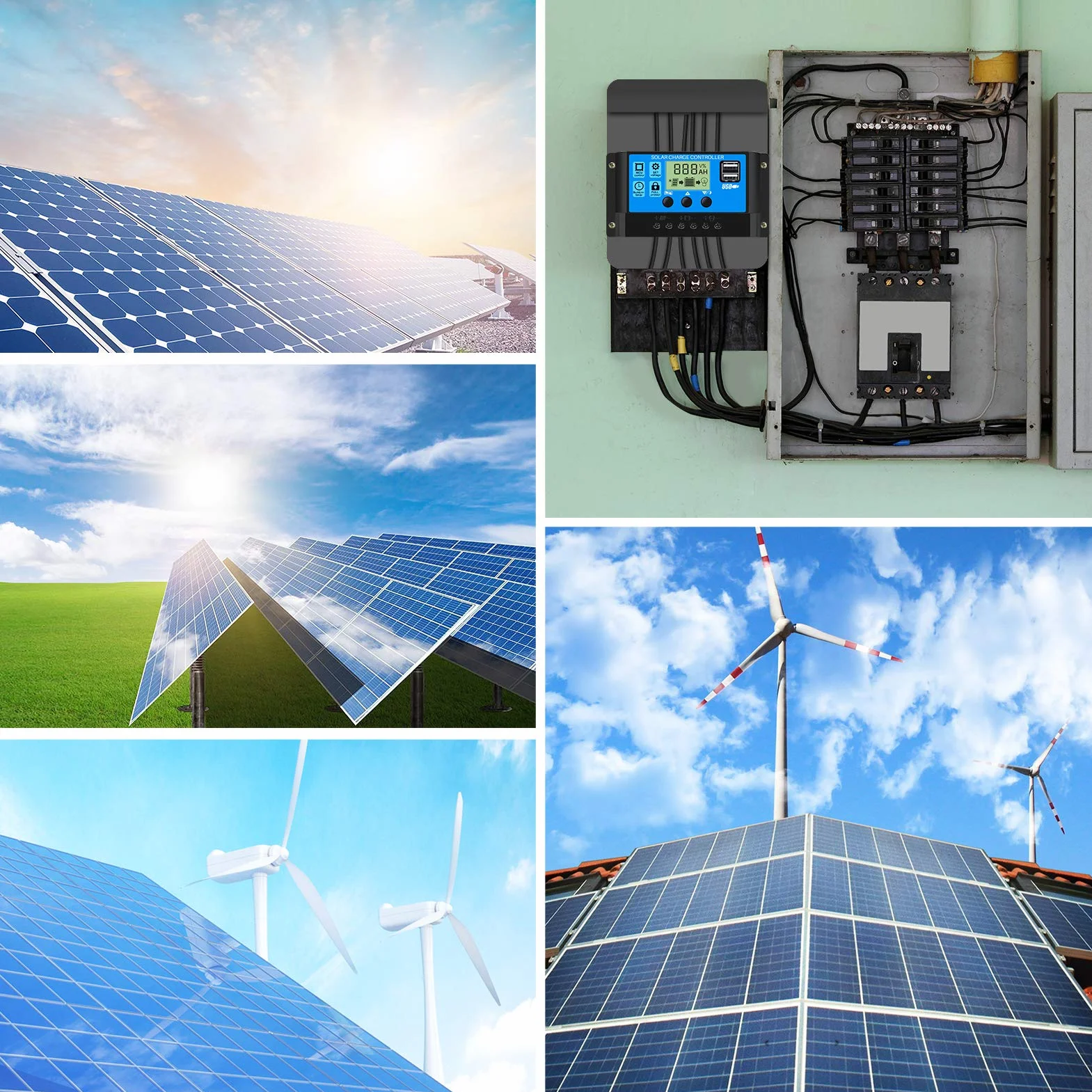 Thlevel Regolatore di Carica Solare PWM 30A 12V 24V Intelligente con Display LCD e Doppia Porta USB per Batterie al Piombo