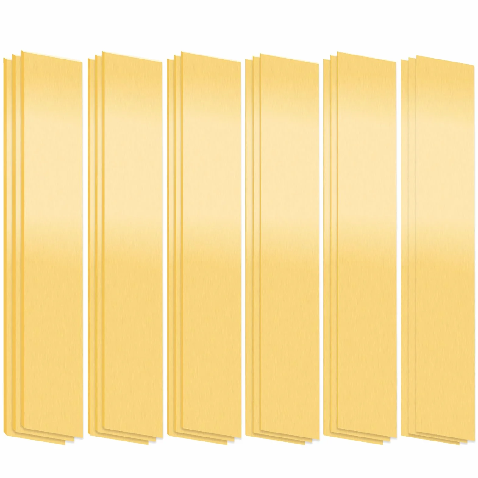 18 strisce in ottone, 1" larghezza x 6" lunghezza 0,002" 0,004" 0,006" 0,008" 0,012" 0,016" spessore Shim Stock Sheet striscia, pellicola in ottone Roll Metal Shims per fai da te gioielli fai