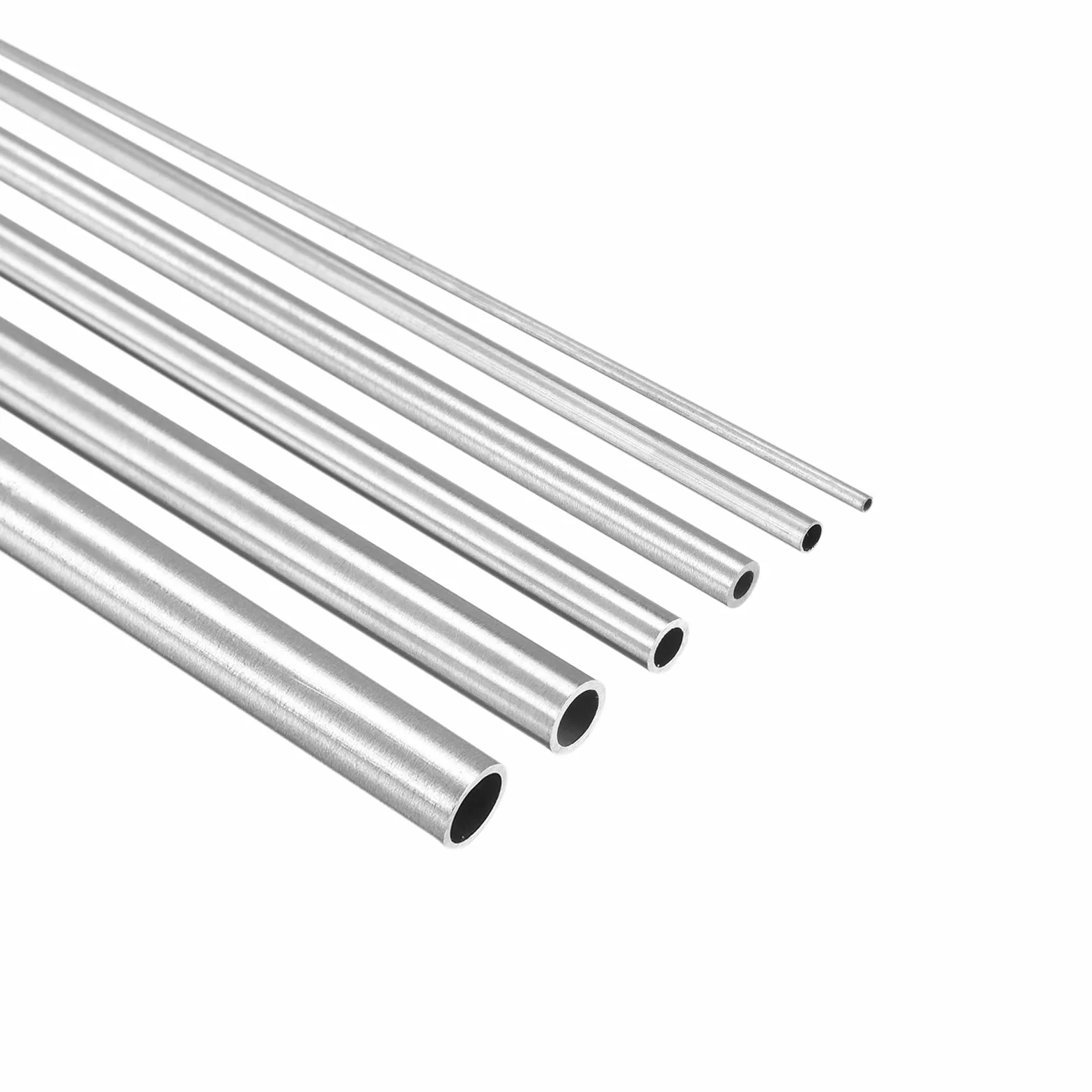 Tubo Acciaio Inox 304 1-6mm OD 300mm, 6 Pezzi Liscio Dritto