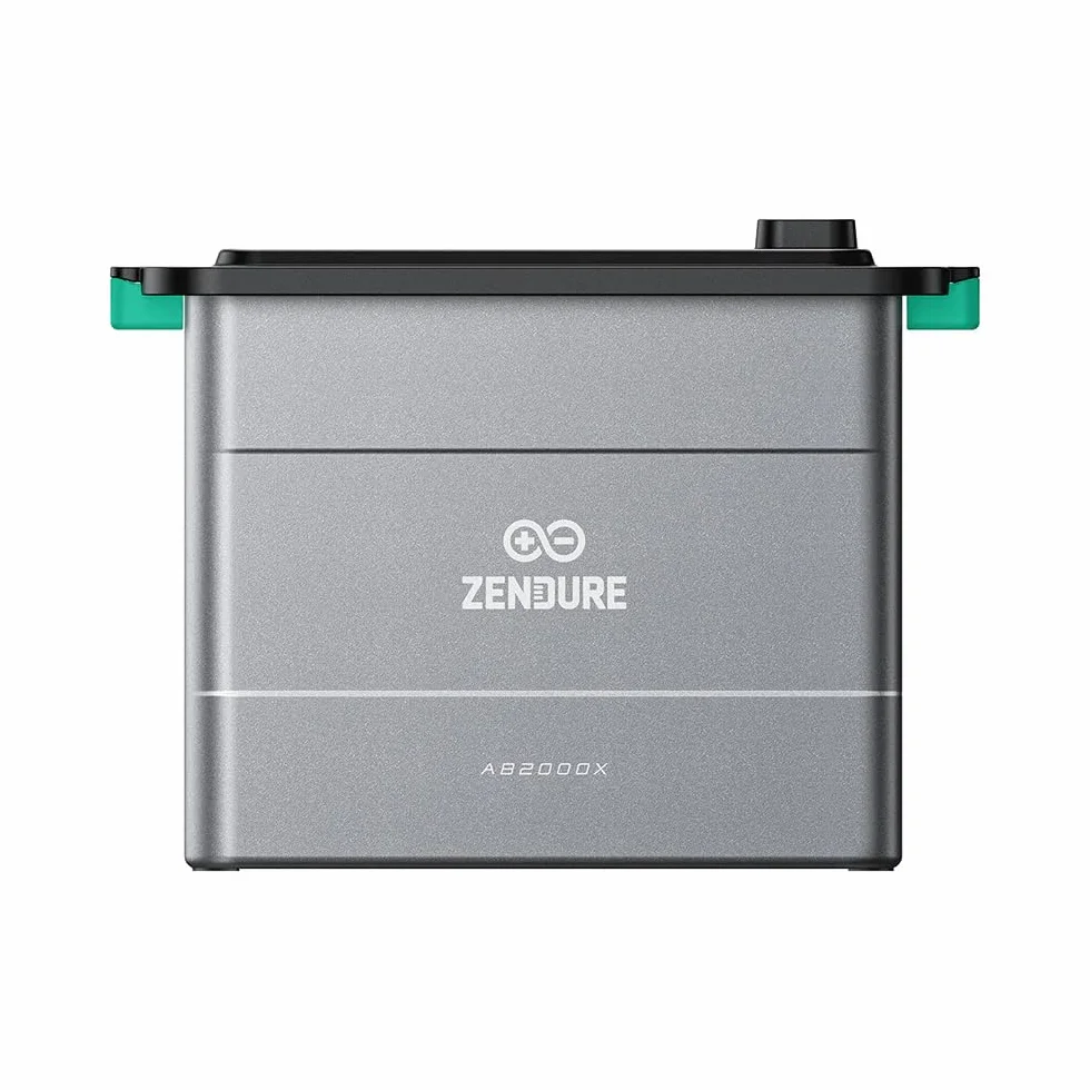 Zendure SolarFlow Hyper 2000 - Centrale elettrica da balcone con memoria, ingresso solare da 1800 W, carica AC/uscita 1200 W, micro inverter integrato, TOU, 2 AB2000 X 3840 Wh LiFePO4, 0% IVA