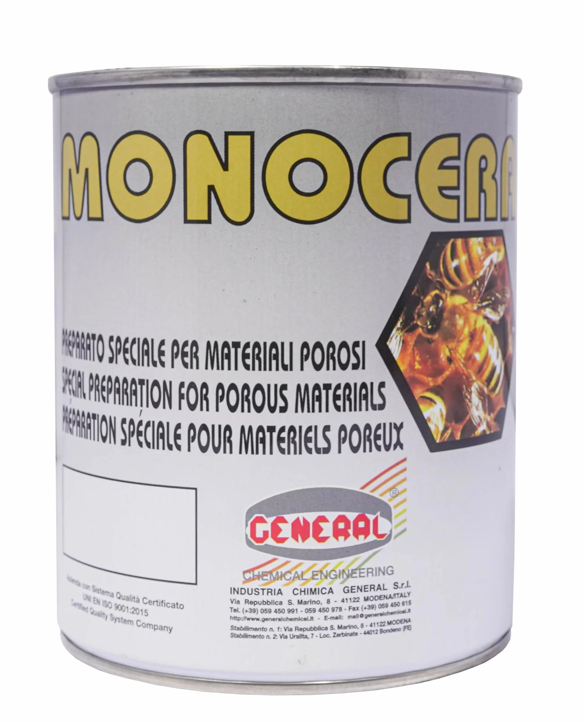 Monocera General – Cera Neutra 1L per Marmi, Graniti e Pietre Naturali