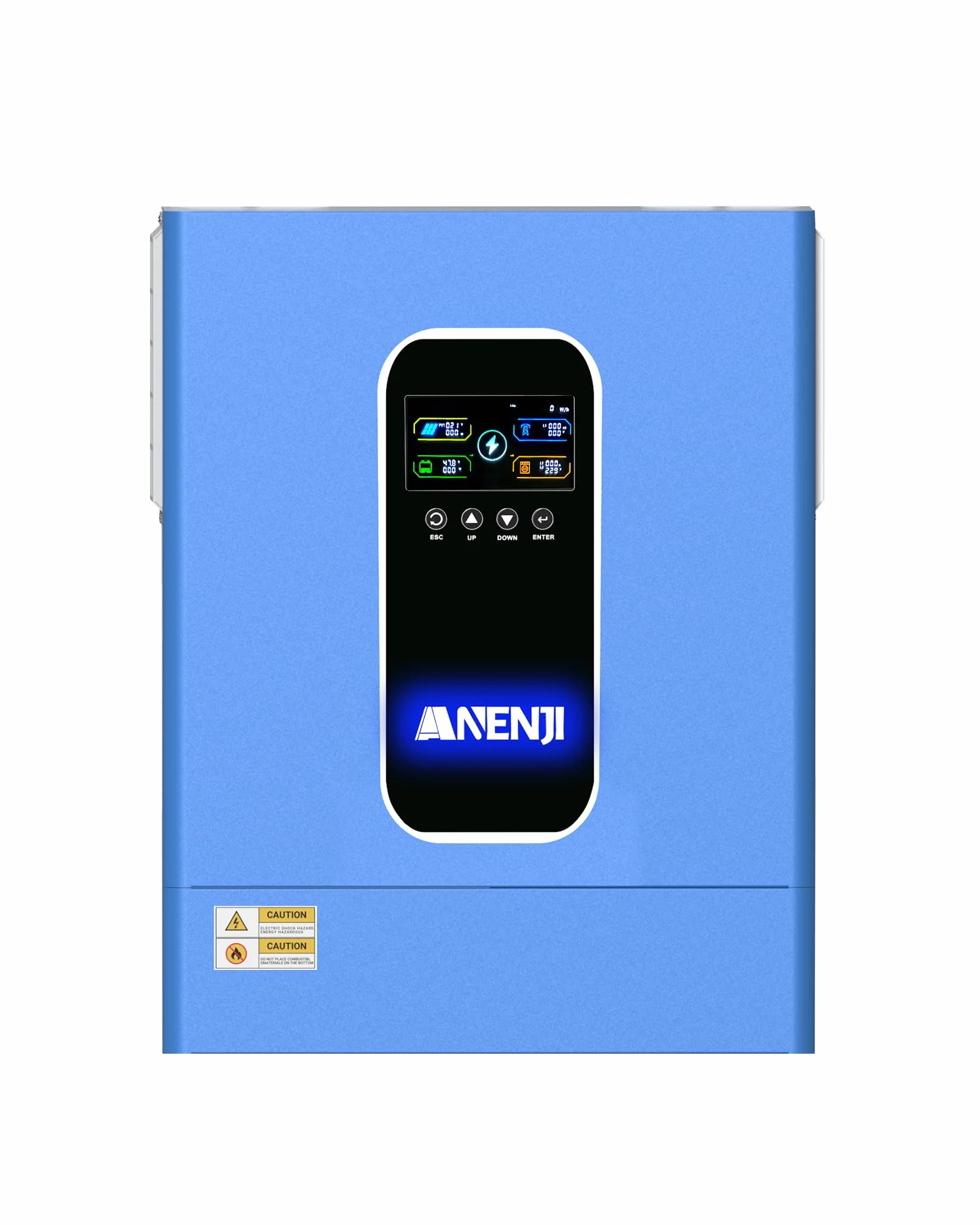 11KW Invertitore ibrido 48V, in grado di operare in parallelo per reti trifase (max. 6 unità) da DC 48V a AC 230V, regolatore di carica solare MPPT da 160A per batterie al piombo e al litio, adatto
