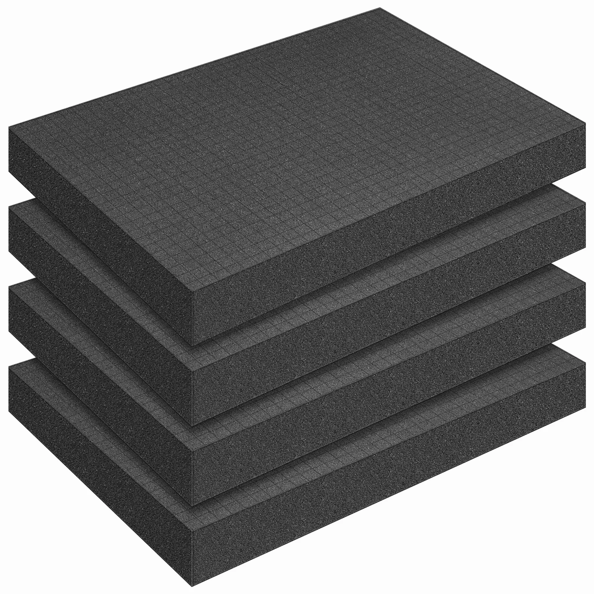 Gommapiuma a Griglia 400 x 300 x 50 mm 4 Pezzi per Valigetta Attrezzi e Fotocamera