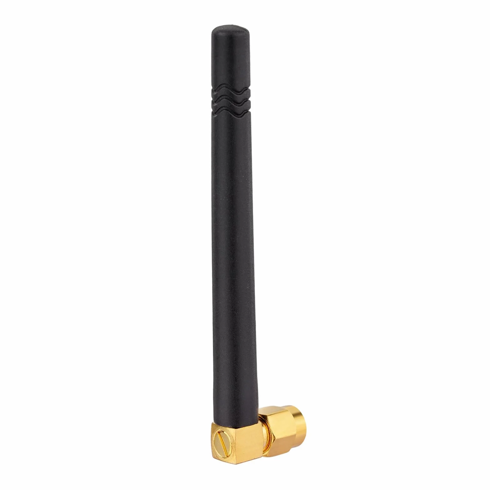Superbat Antenna GSM Piccola Omnidirezionale in Gomma 2dBi 824-960MHz Connettore SMA Angolo Retto per Reti GSM/GPRS/EDGE/CDMA(2 Pz)