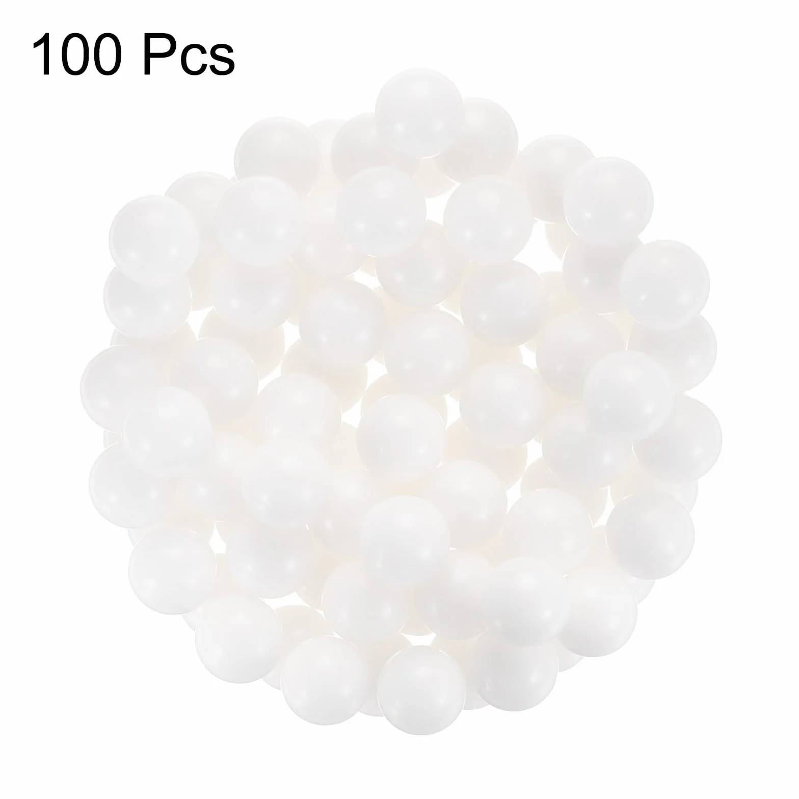 sourcing map 100 sfere per cuscinetti in POM da 12,7 mm, plastica solida, precisione