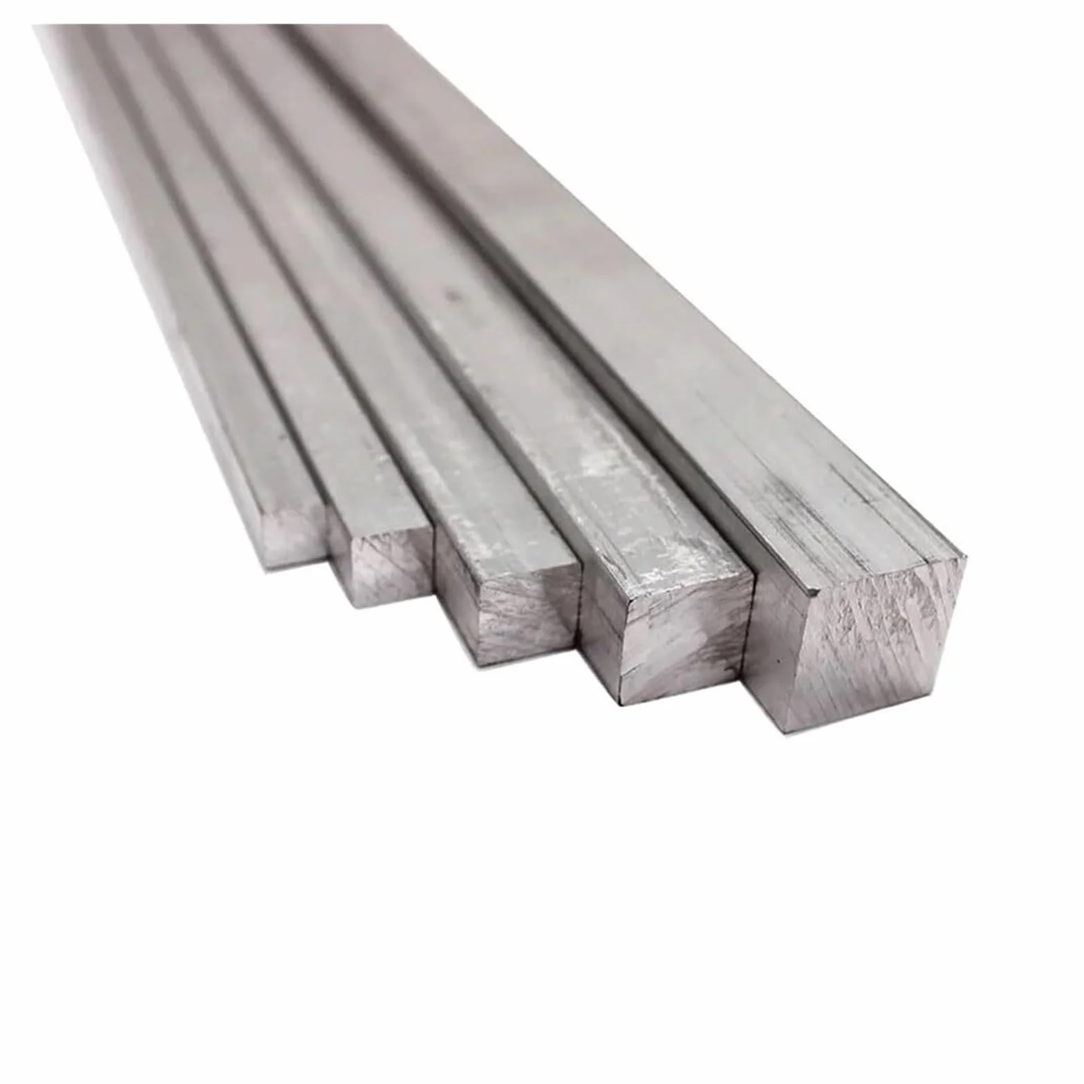 Barra quadrata in acciaio inossidabile 304 da 5 mm, 6 mm, 8 mm, 10 mm, 12 mm, 16 mm -60 mm, lunghezza 200 mm, albero lineare in acciaio, 1 pz.(14x14mm)