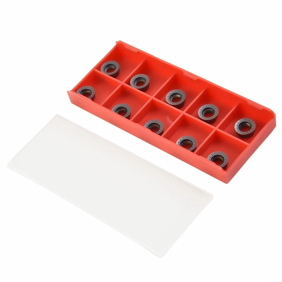 Inserti in carburo RPMT10T3MOE VP15TF, 10 pezzi per tornio di precisione