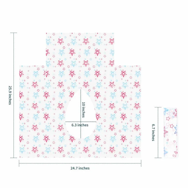 PIQIUQIU 20 Pezzi Monouso Toilette Seat Cover XL Antiscivolo Impermeabile Bambino