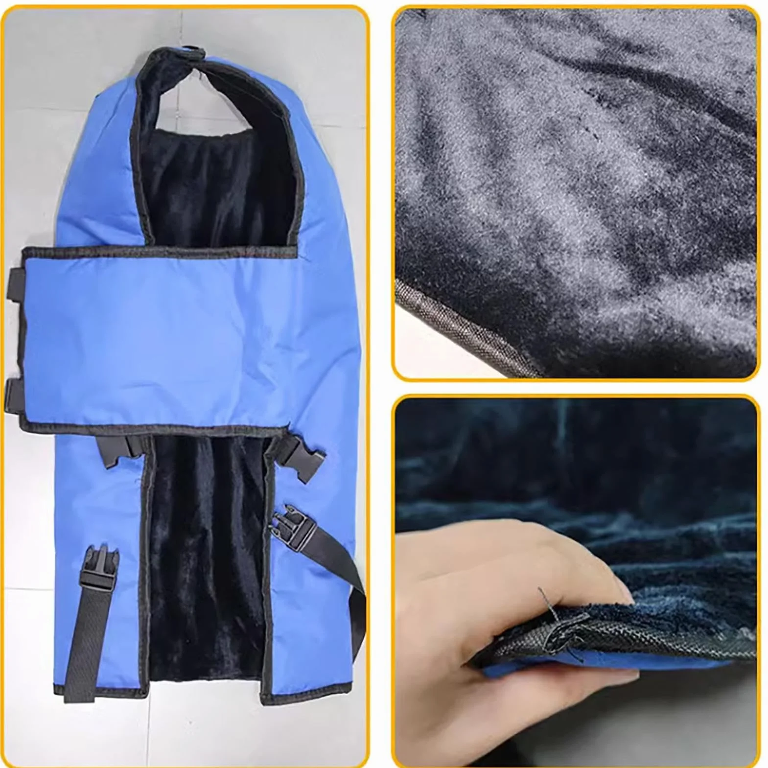 Coperta per vitelli, coperta per capra, coperta per polpaccio, coperta per polpacci, calda e antivento, per mantenere al caldo, protezione addominale, antivento