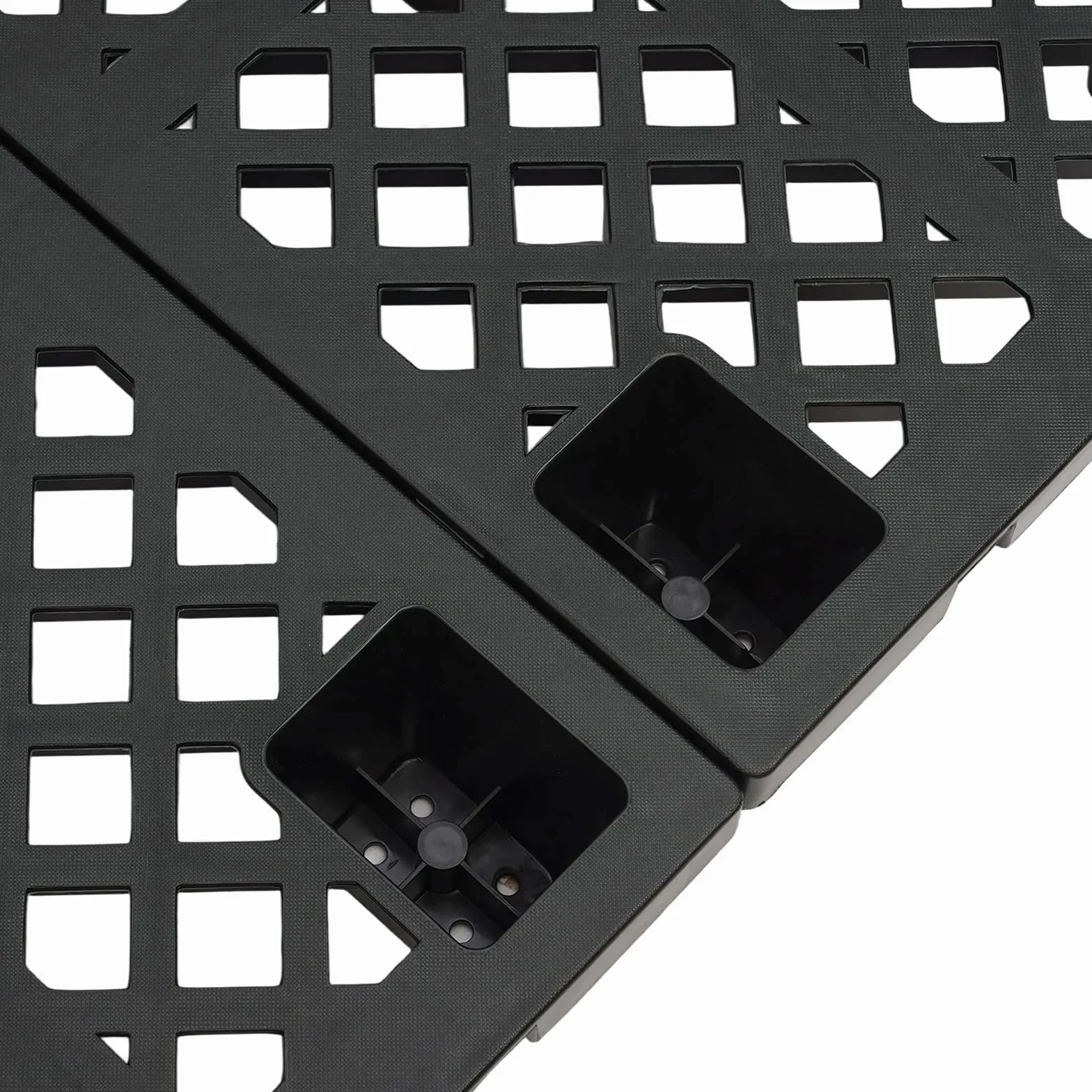 6 pallet leggero nel quartiere EuromMis, 600 x 400 x 100 mm, meccanismo di collegamento a scatto (nero)